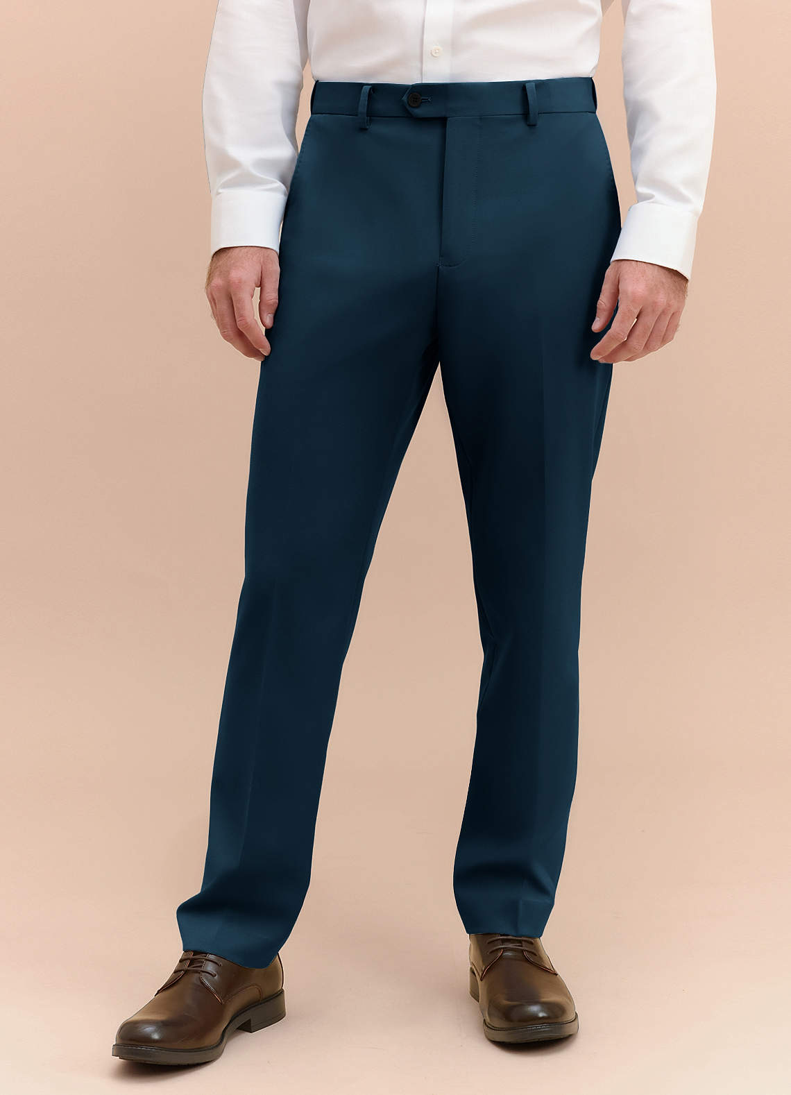 navy blue dress pants slim fit Azazie James Dark Structured Stretch Classic Men's Wedding Suit Size 38 Regular RN Kidz Girls Size Lilac Prom Dresses and drapes like a Color:FERN