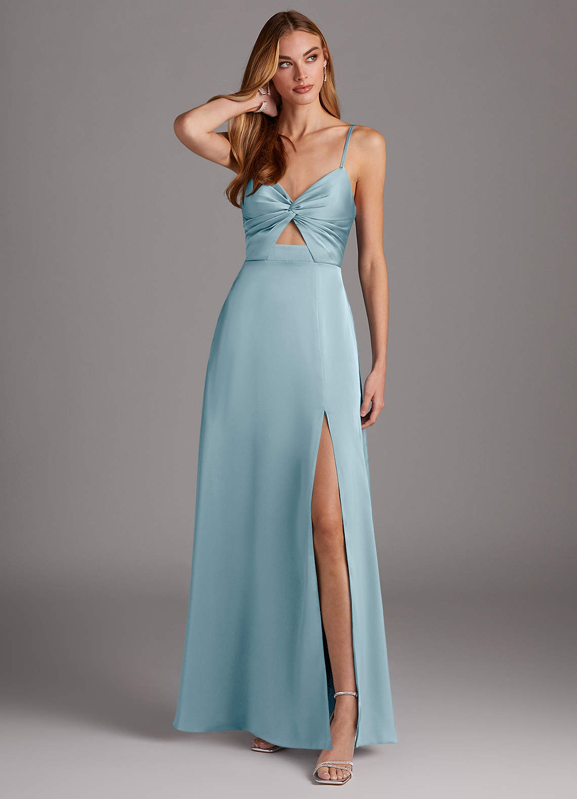 Azazie Jenna Mystiek Blauw Bruidsmeisjes Jurken Azazie