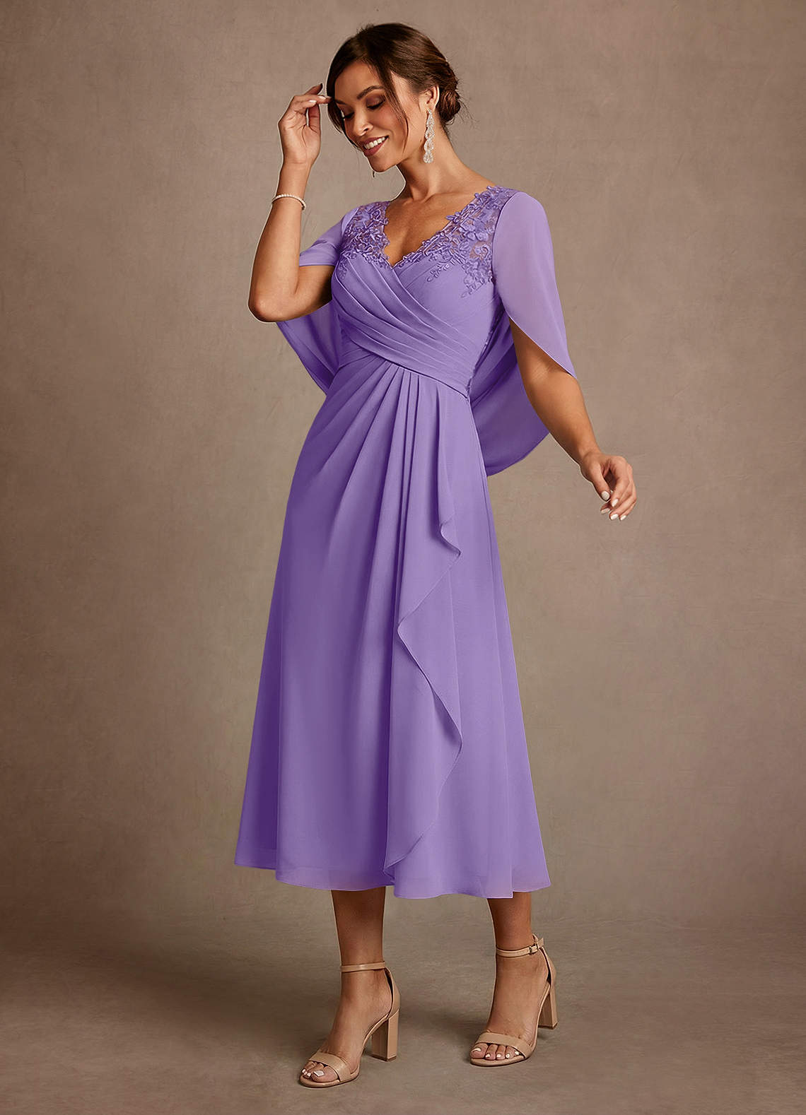 Azazie Forums Mother of the Bride Dresses Tahiti A-Line Lace Dress image2