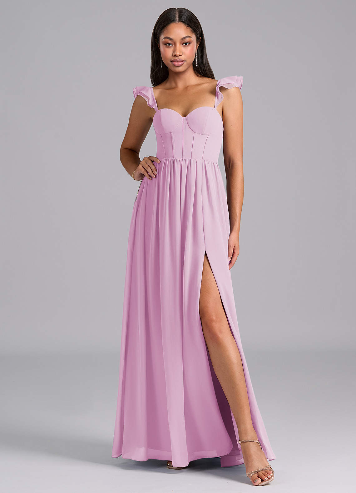 cotton candy pink bridesmaid dress story Cotton Candy Pink Bridesmaid Dresses One Shoulder Sheath/Column Ruched Chiffon Bridesmaid Dresses with Slit