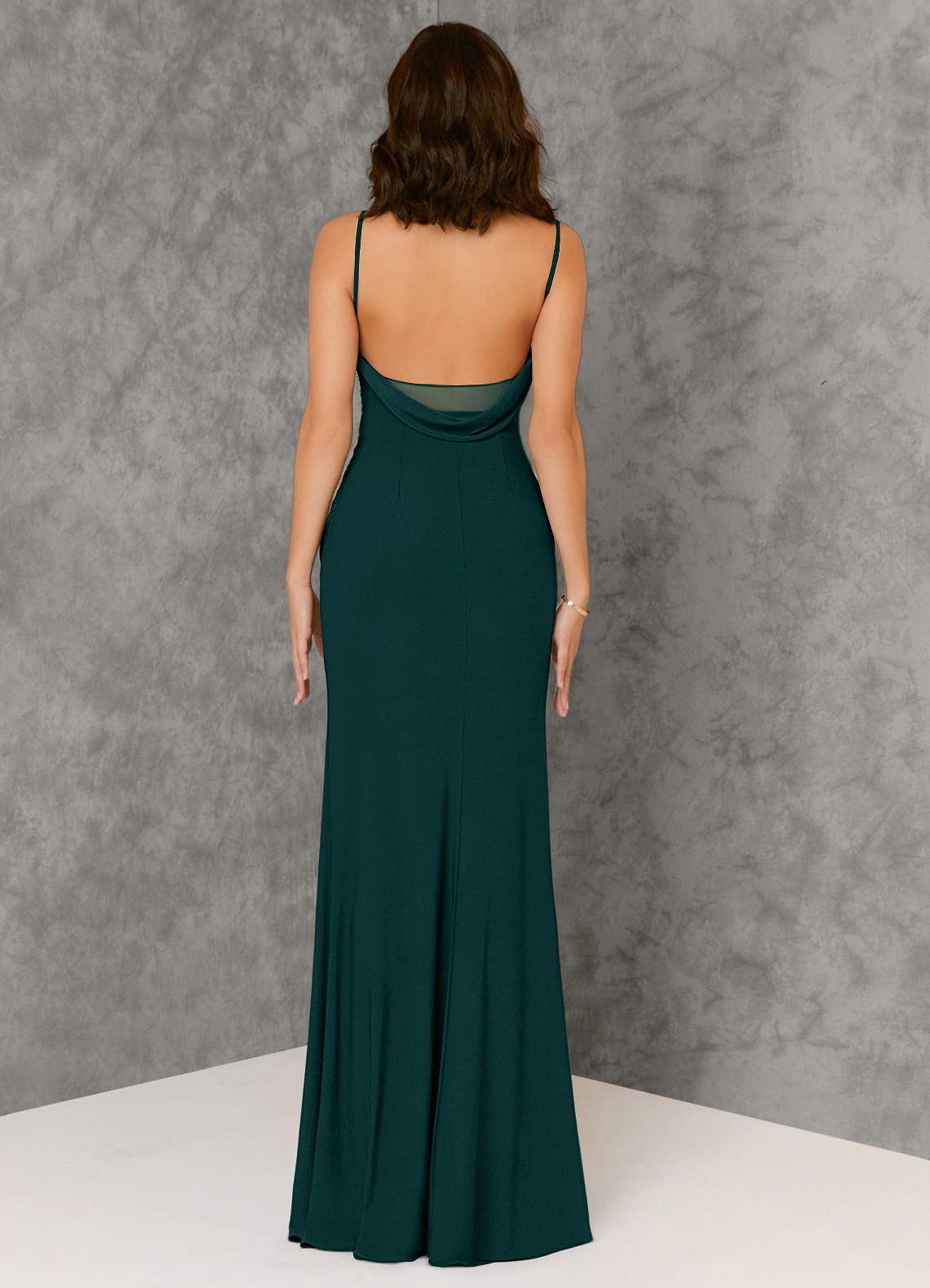 jersey knit bridesmaid dresses Halter Floor-Length Chiffon Junior Bridesmaid Dress main image 0
