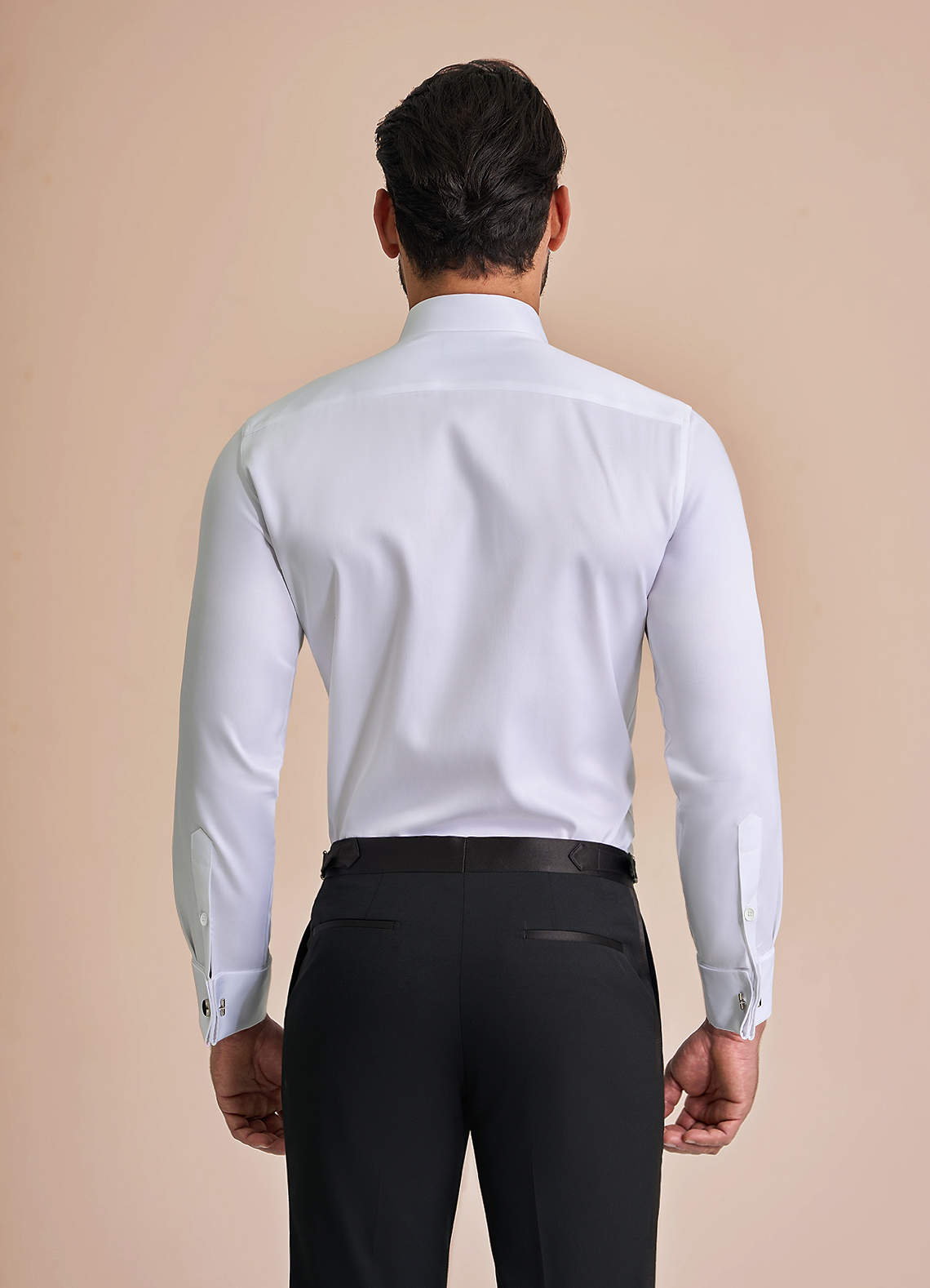 front Richard White Tuxedo Shirt