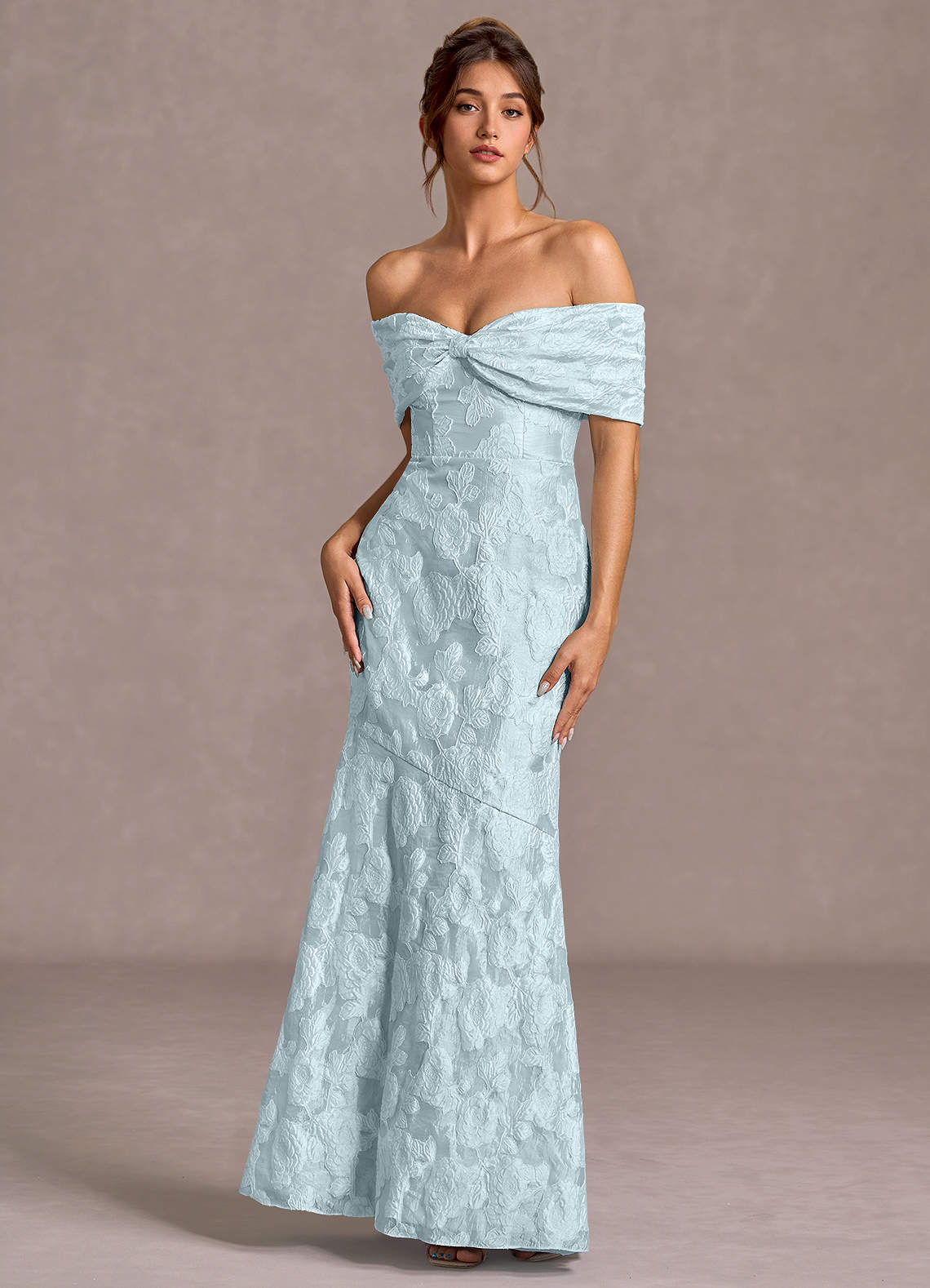 Valoria Pale Blue Maxi Dress | Azazie