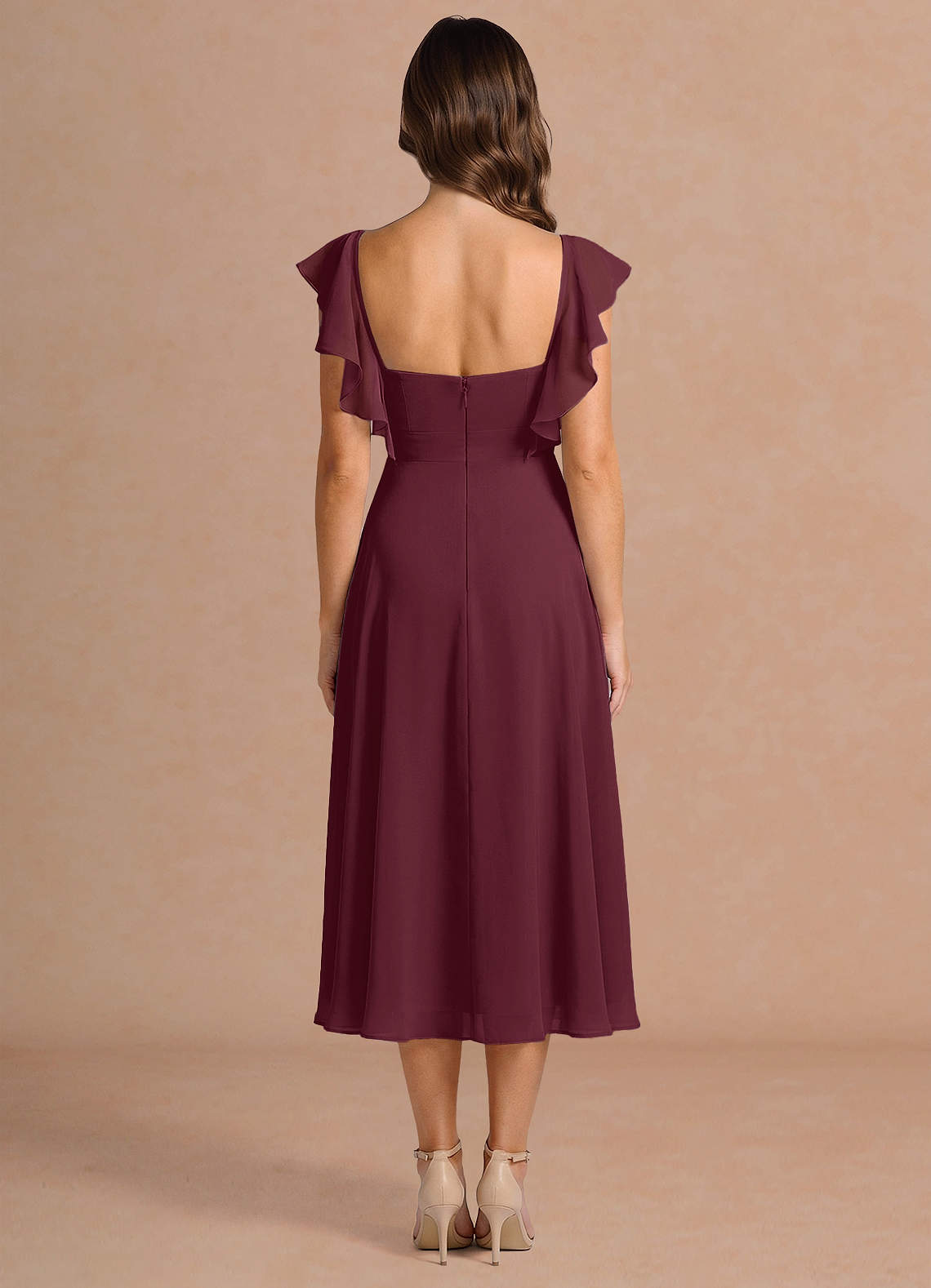 Leilani Wine Midi Dress image1