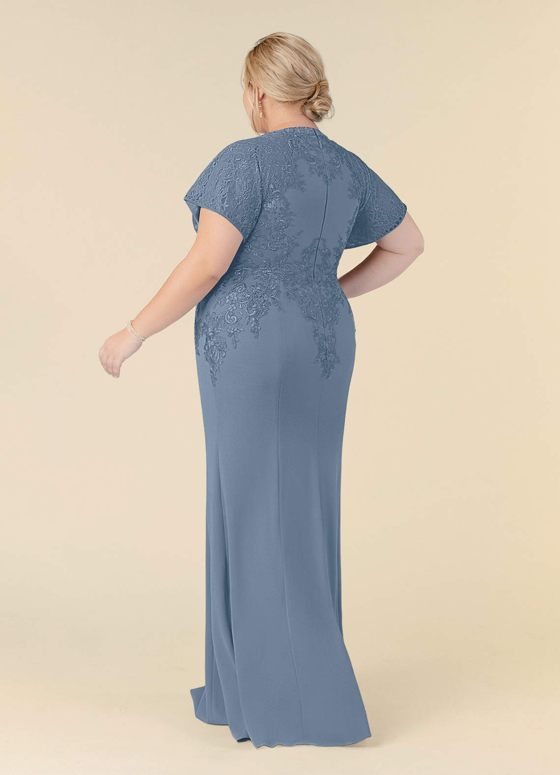Azazie Adonna Mother of the Bride Dresses Mermaid Lace Floor-Length Dress image1