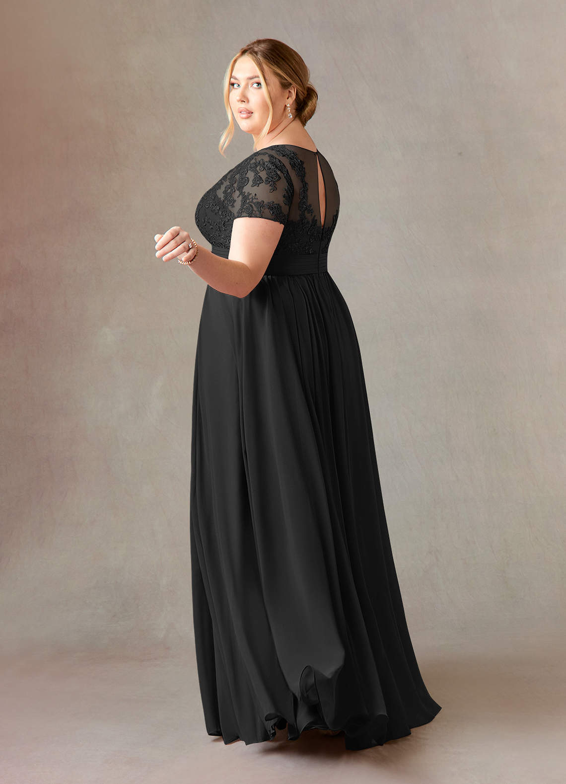 plus size black chiffon dress boohoo Women's Plus Chiffon Puff Sleeve Ruffle Maxi Dress in Black | Size: 14
