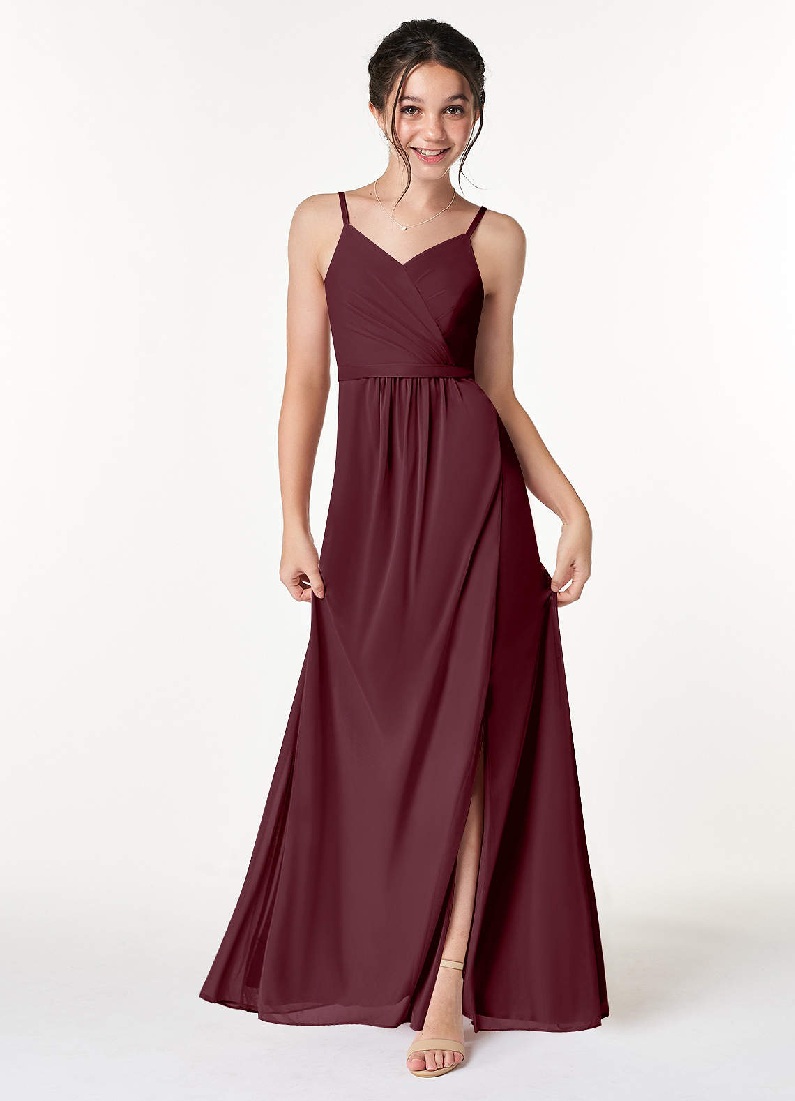 Azazie cabernet outlet dress