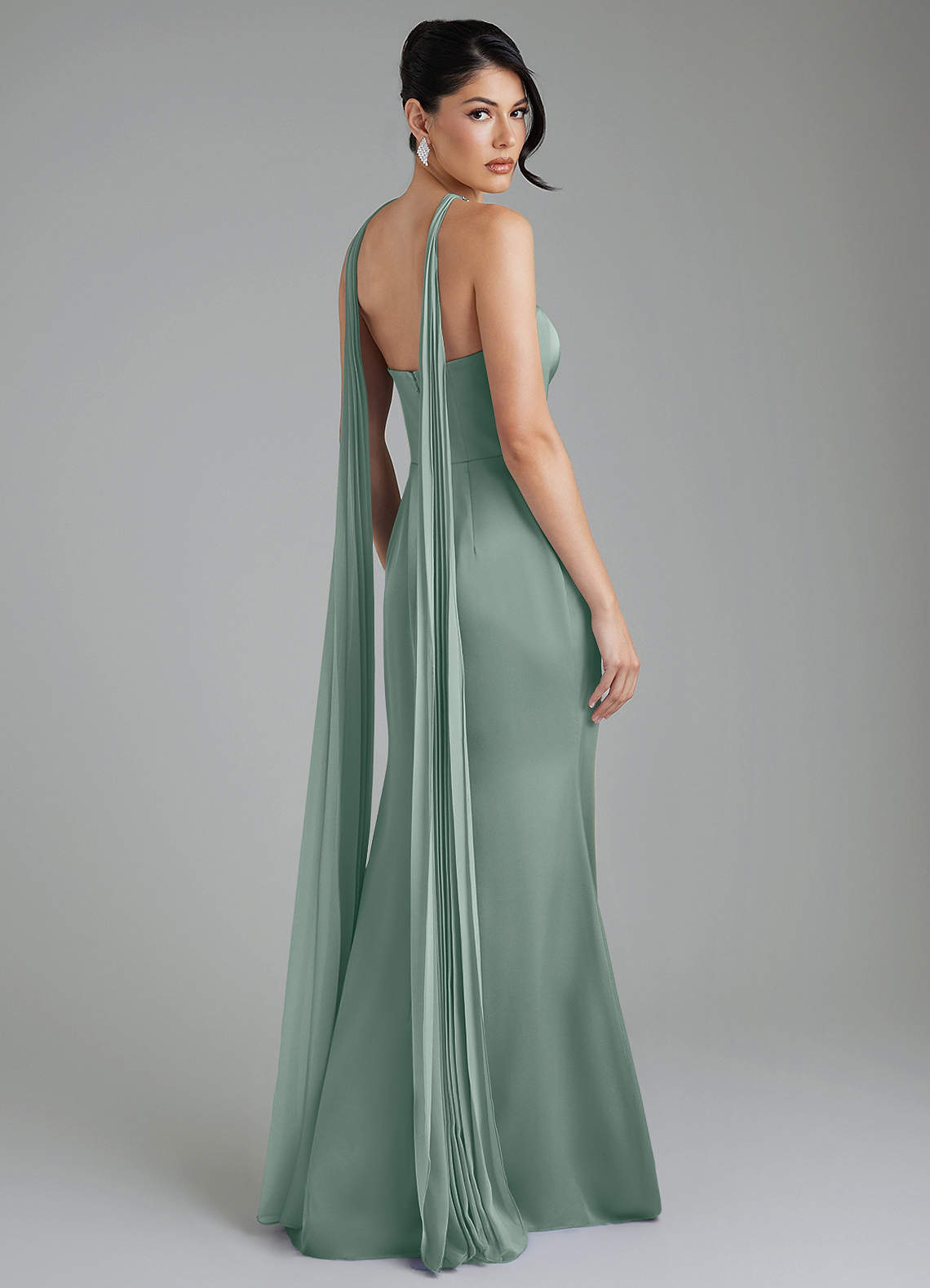 silver multiway dress TDY Silver Maxi Infinity Dress
