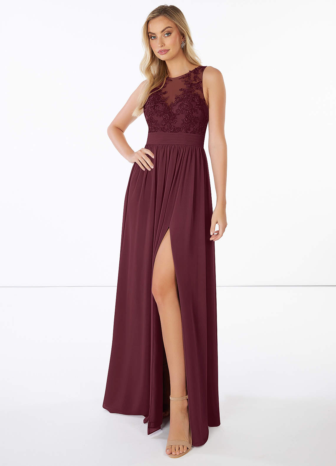 Cabernet Azazie Mea Bridesmaid Dresses | Azazie