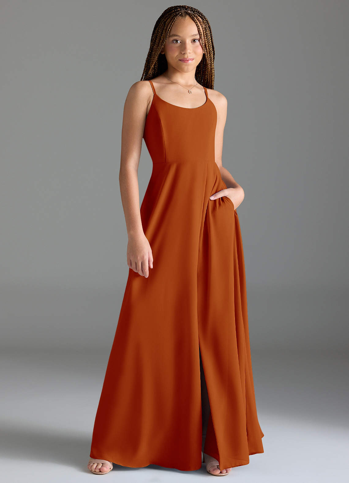 paprika orange dress Paprika Azazie Burnt Orange Junior Bridesmaid Dresses Dress Styles Wrap  Dress Bridesmaid Dresses You Can Wear