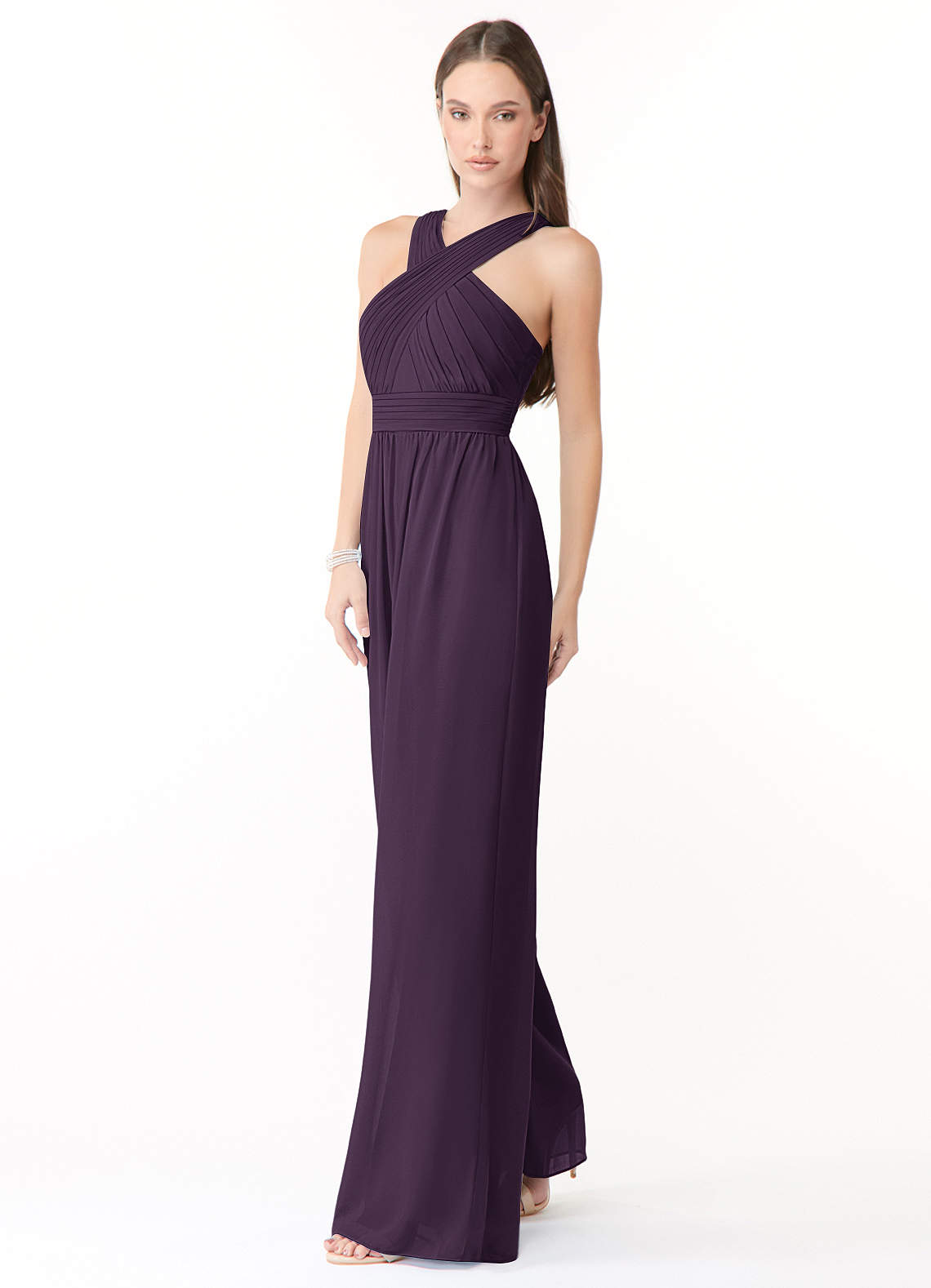 Azazie Berdie Jumpsuit Plum Bridesmaid Dresses | Azazie