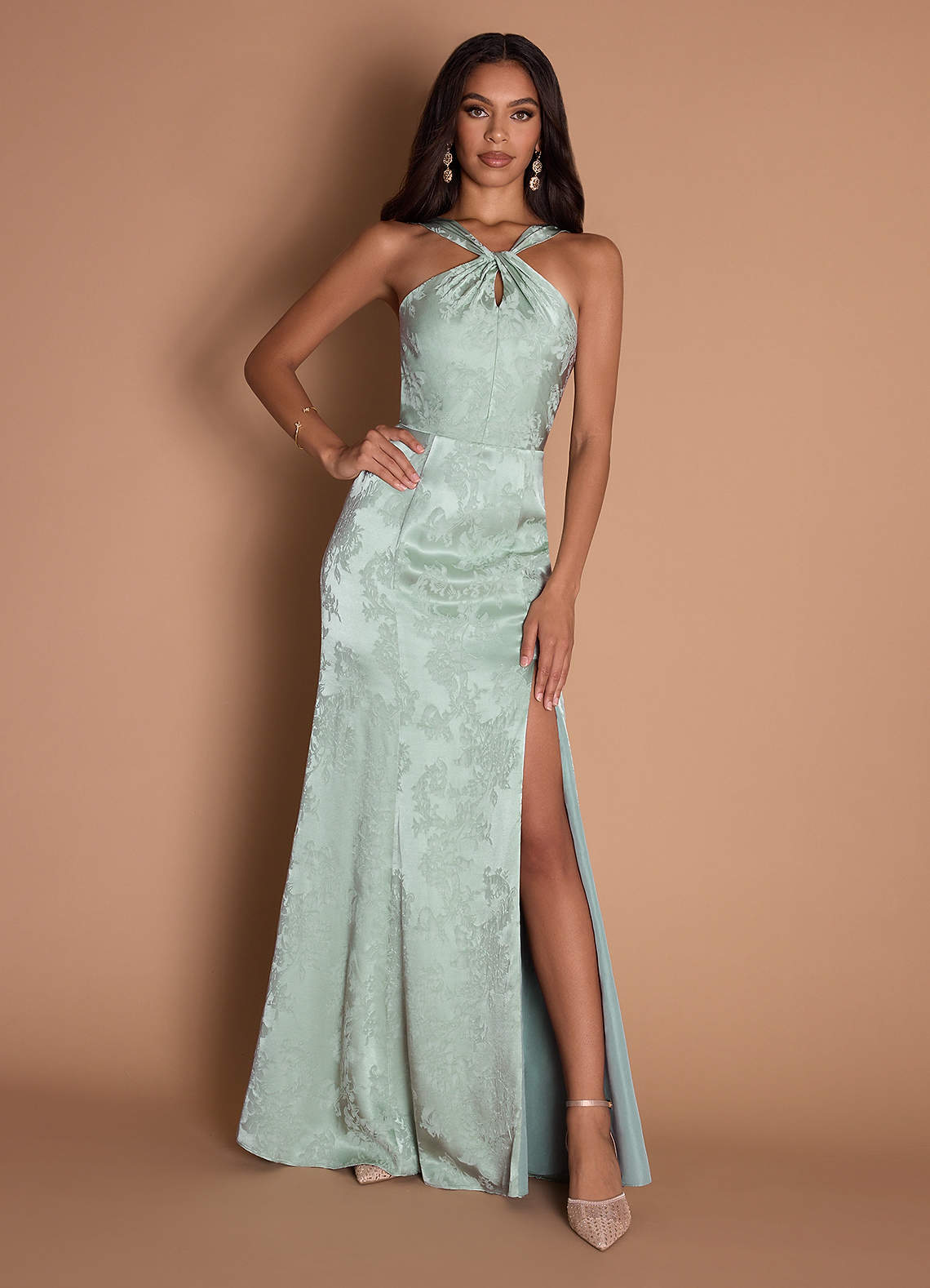 Daniela Maxi Klänning Soft Green image1