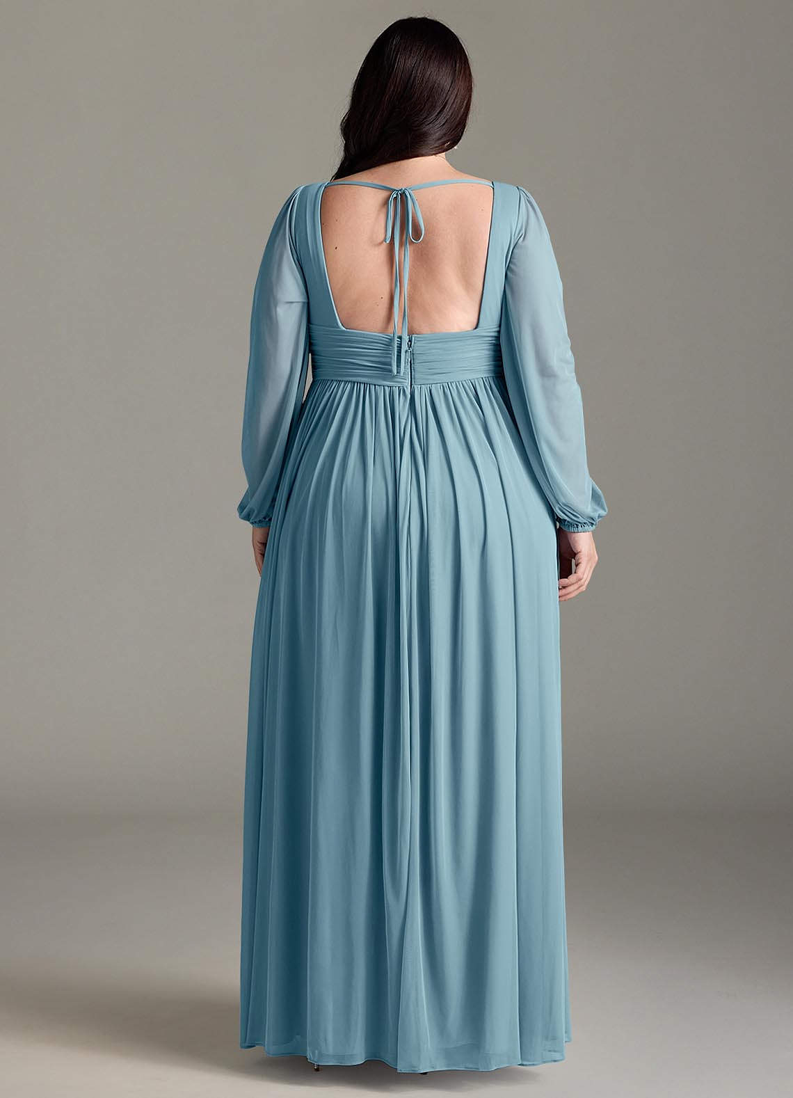 chinese dress ladies Carnation Long Sleeve Knit Maxi Dress main image 1