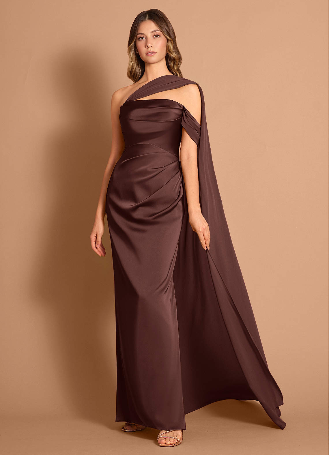 green emerald velvet dress Dresses for Women Solid Ruched Bodycon Formal Gown (Color : Mocha Brown,  Size : X-Small) : Amazon.com.au: Clothing, Shoes & Accessories