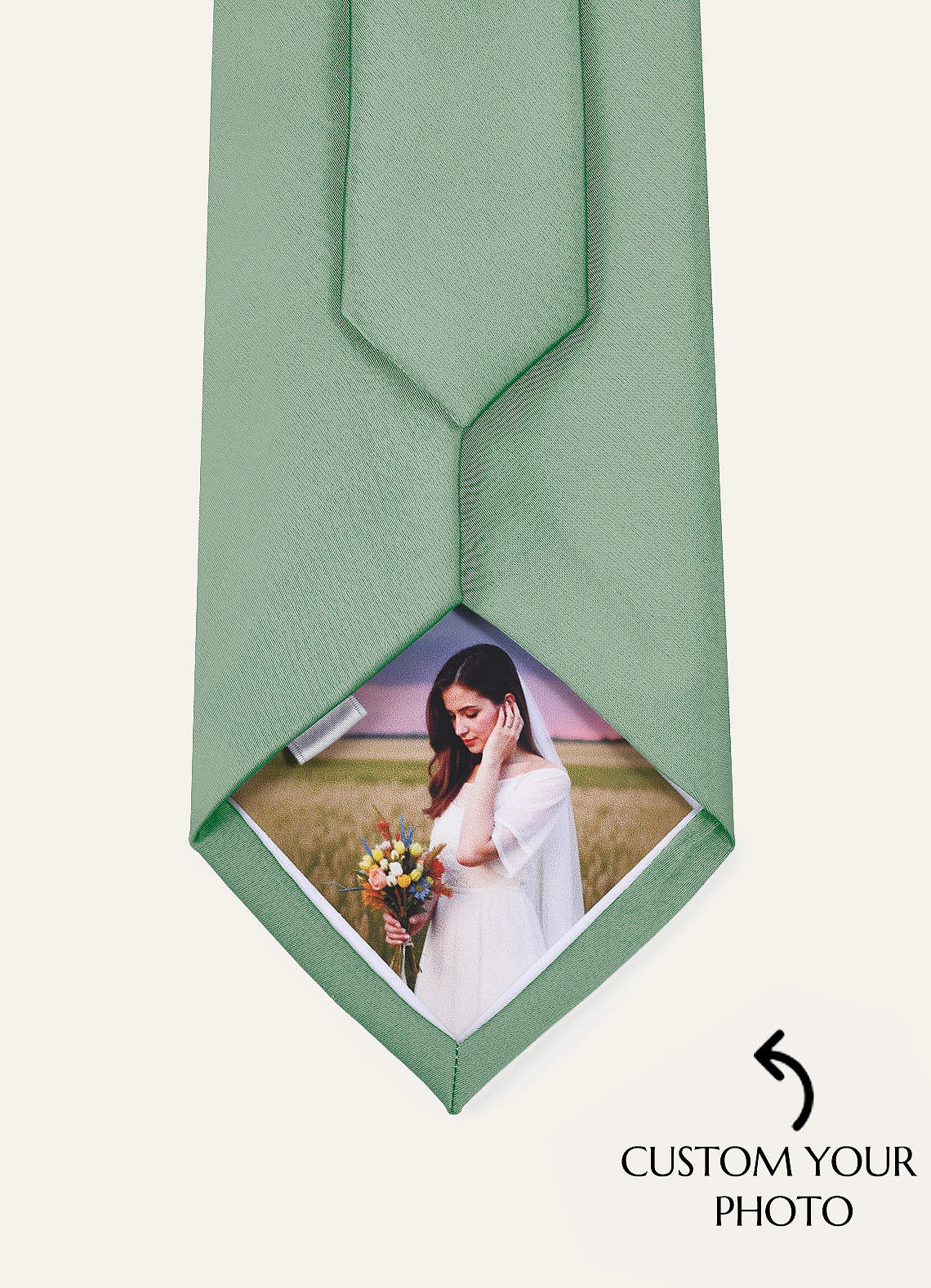 front Custom Photo Tie Personalized Necktie