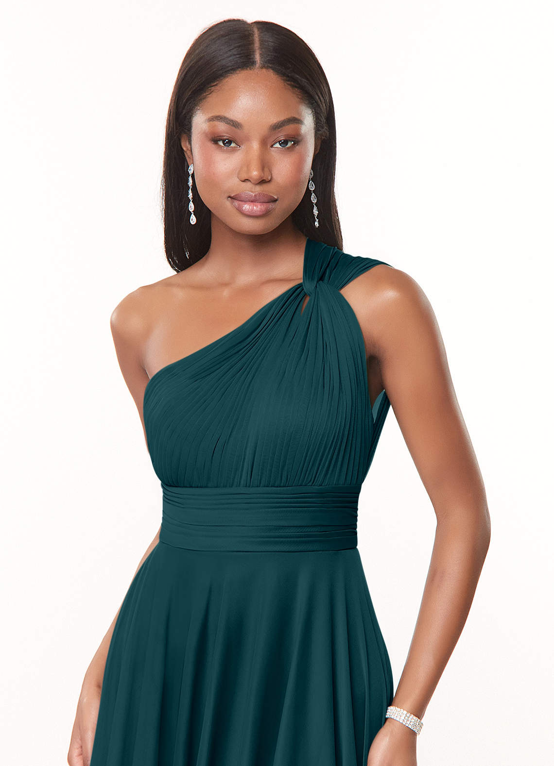Azazie Charlize Pine Bridesmaid Dresses | Azazie