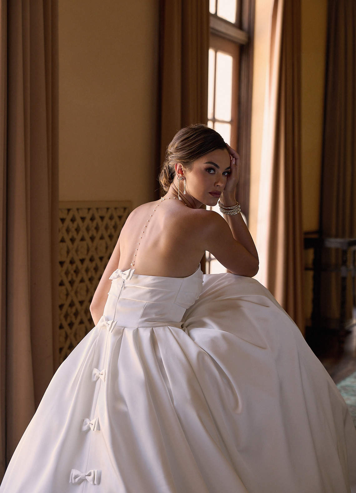 front Mini Pearl Back Body Chain