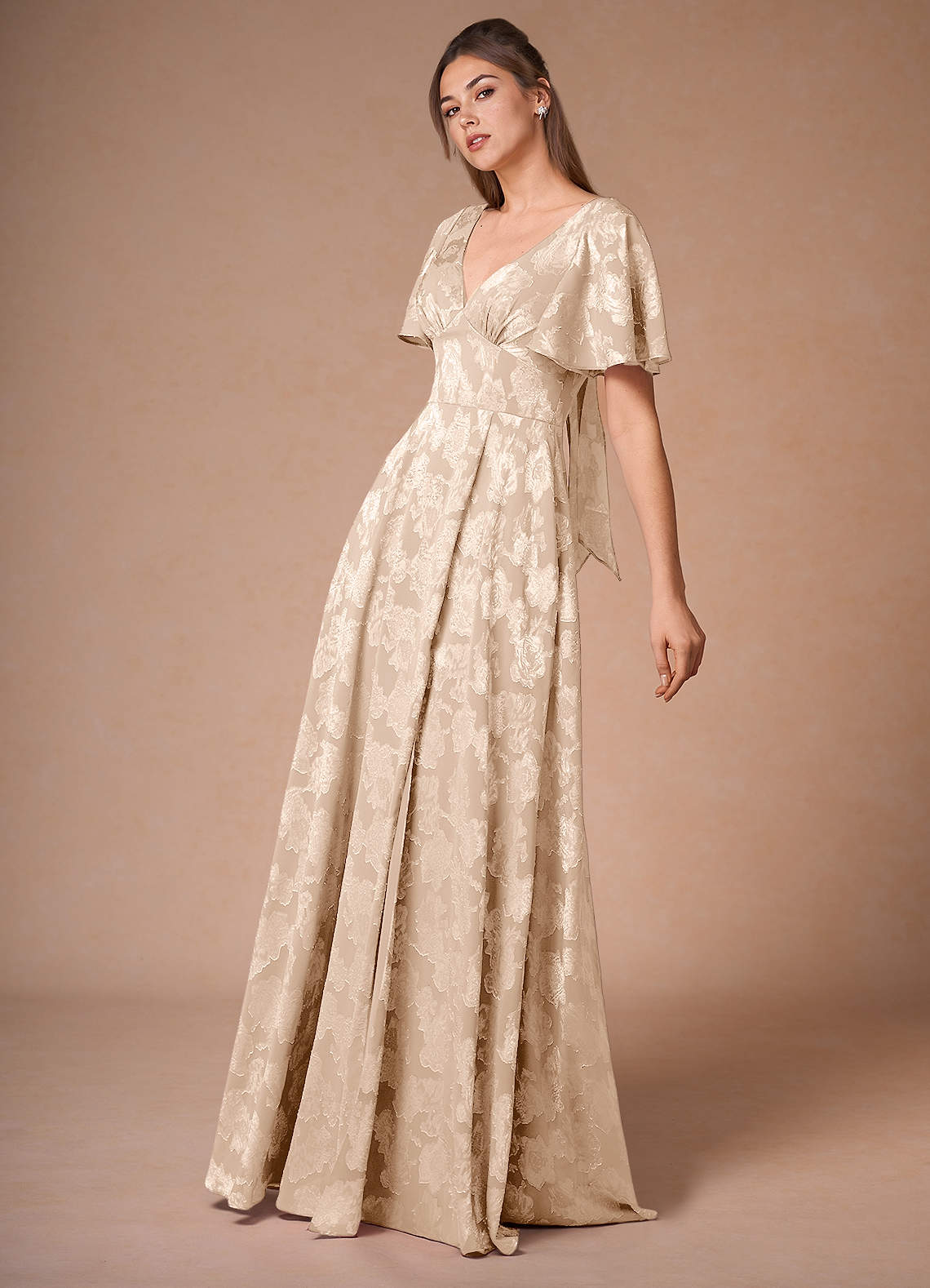Sasha Cream A-Line Maxi Dress | Azazie DE Sasha Cream A-Line Maxi Dress | Azazie DE