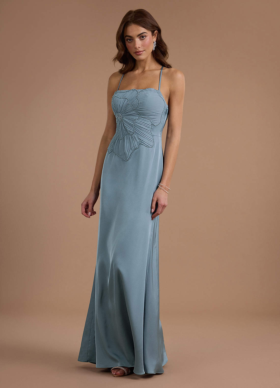 Maxi jurk Eri Poederblauw image2