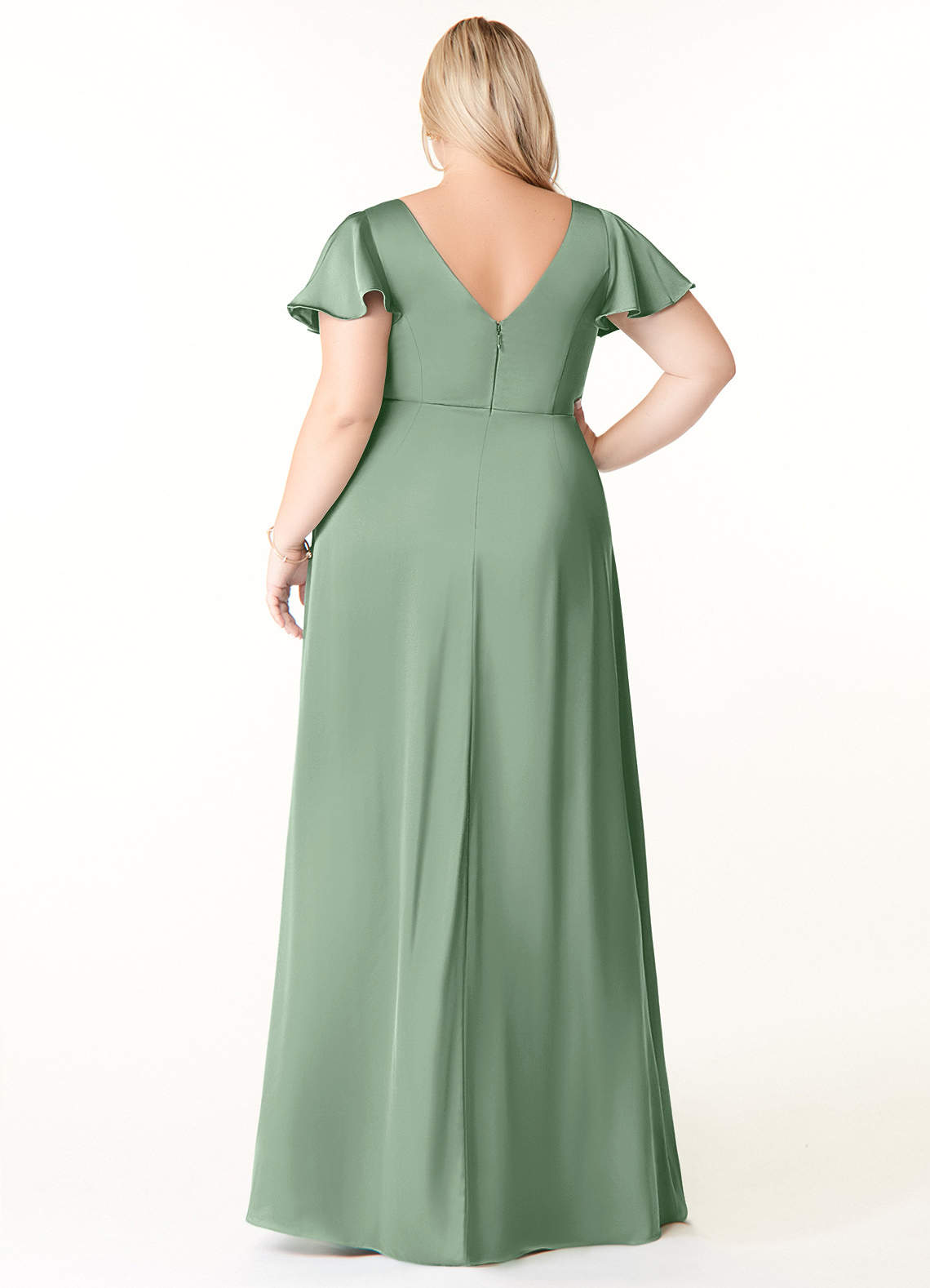 Matcha Azazie Maron Stretch Satin Dress Bridesmaid Dresses