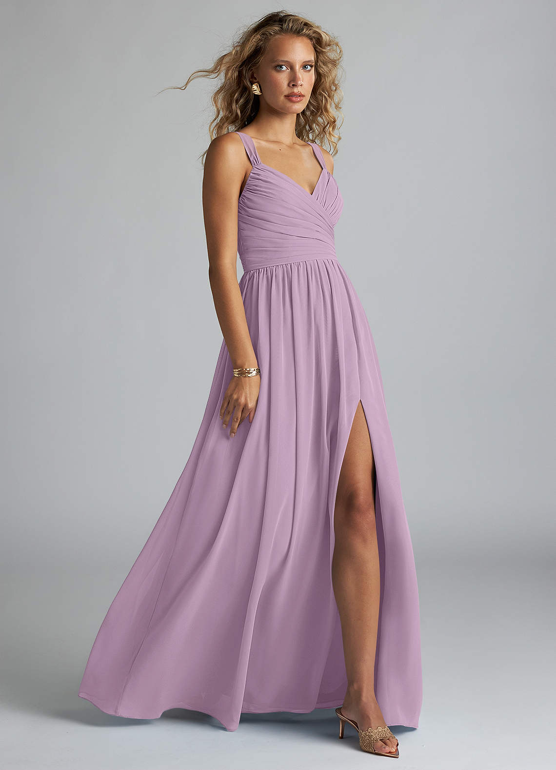 Azazie Aziza Wisteria Chiffon Bridesmaid Dresses | Azazie