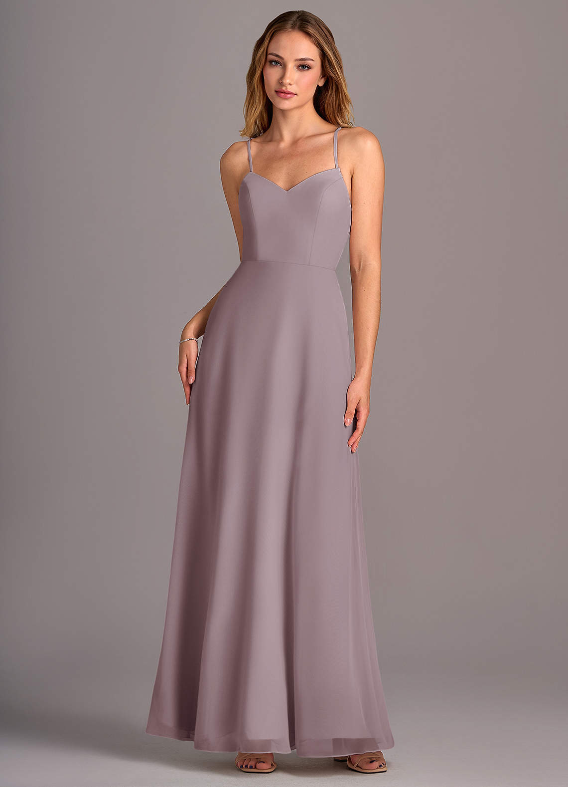 Azazie Mei Bridesmaid Dresses Dusk A-Line Chiffon Dress image1