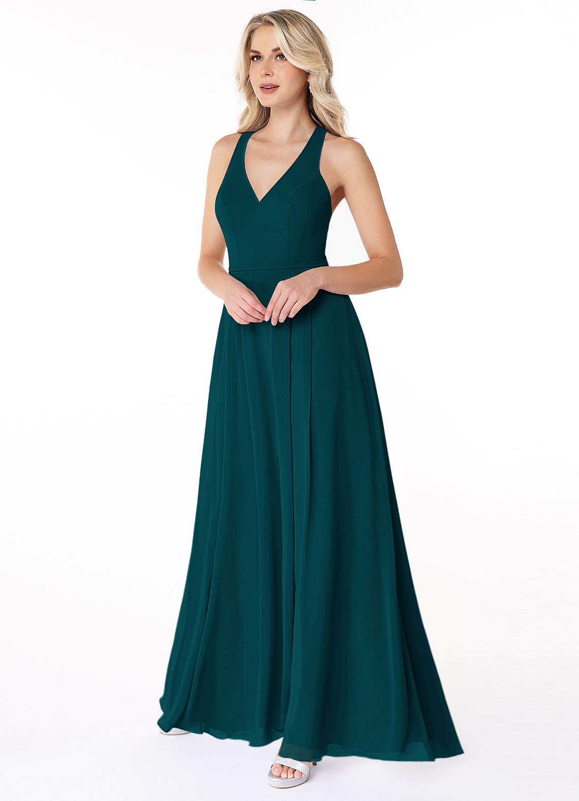 Pine Azazie Mimi Bridesmaid Dresses | Azazie
