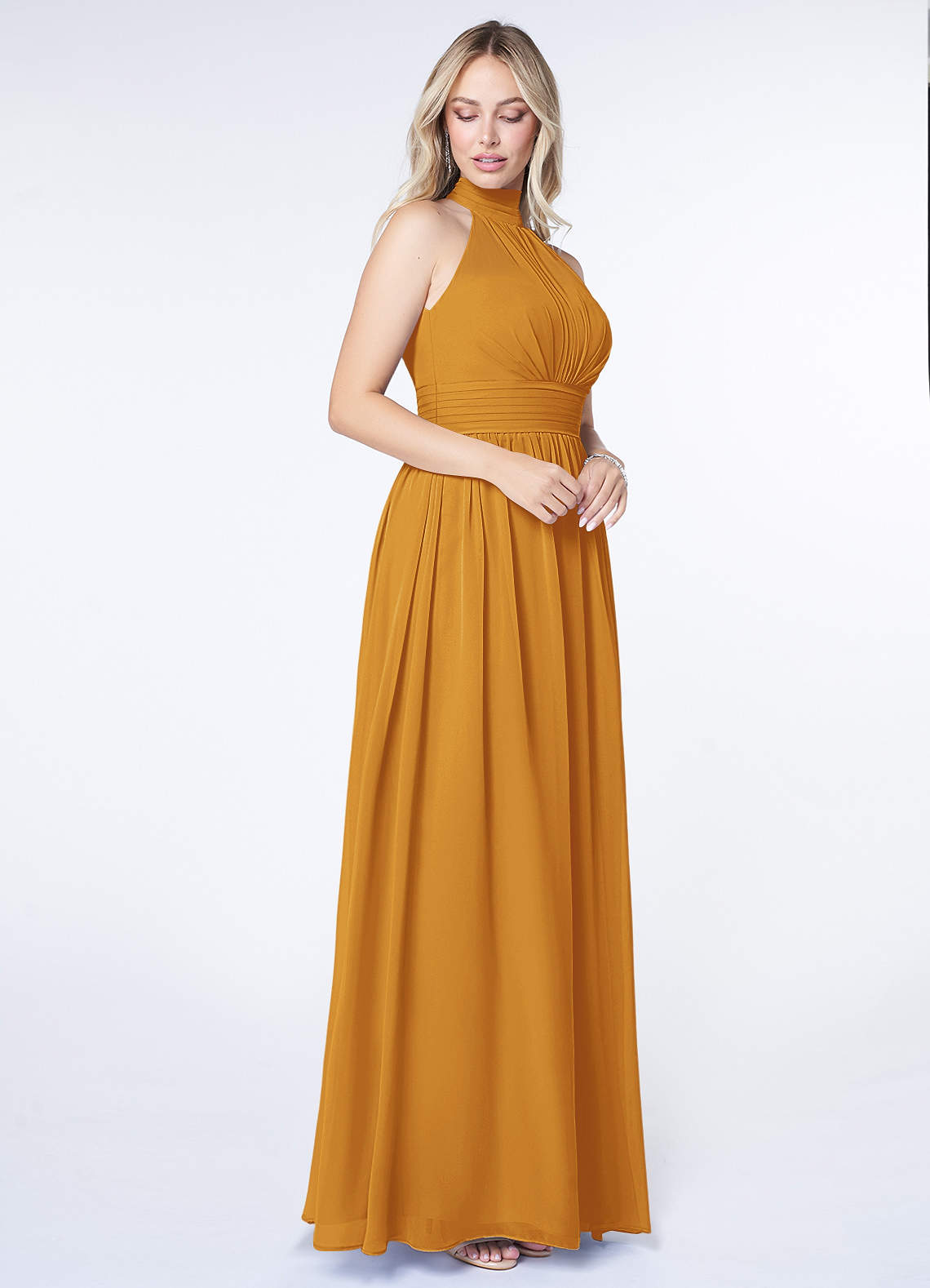 golden afternoon dress in linen Golden Days Linen Handcrafted Summer Dress main image 0