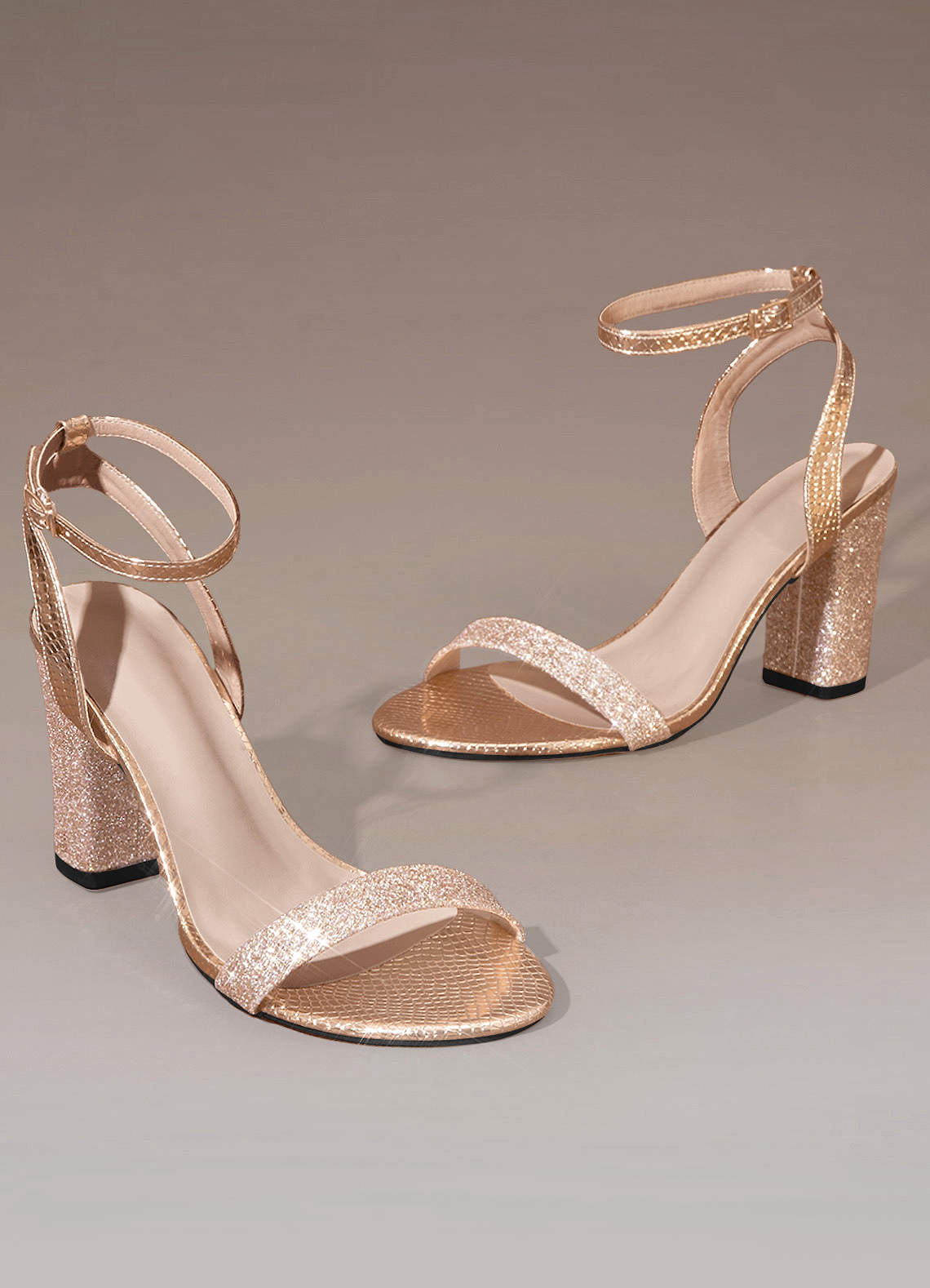 Rose gold fashion block heels south africa