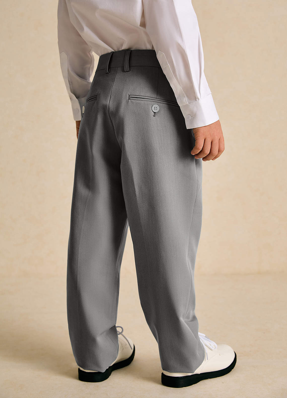 front Oliver Boys Grey 5-Piece Suit