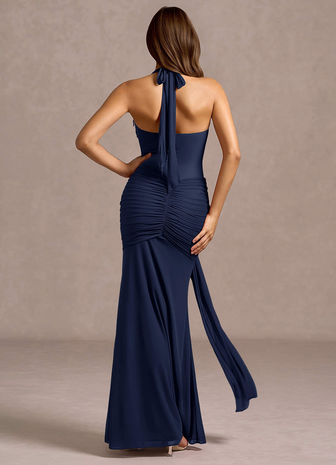 Cassia Navy Maxi Dress Ready to Ship | Azazie
