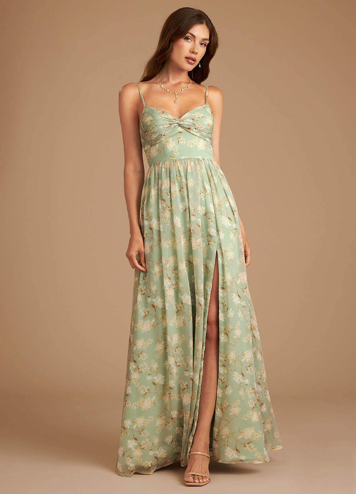 Azazie Zeya Bridesmaid Dresses Agave Bloom Floral A-Line Bloom Dress image1