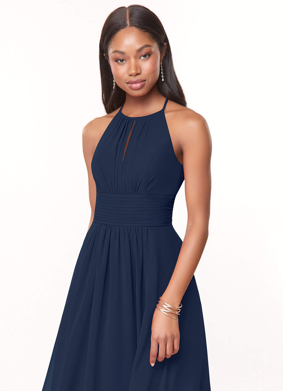 Azazie Bonnie Dark Navy Bridesmaid Dresses Azazie