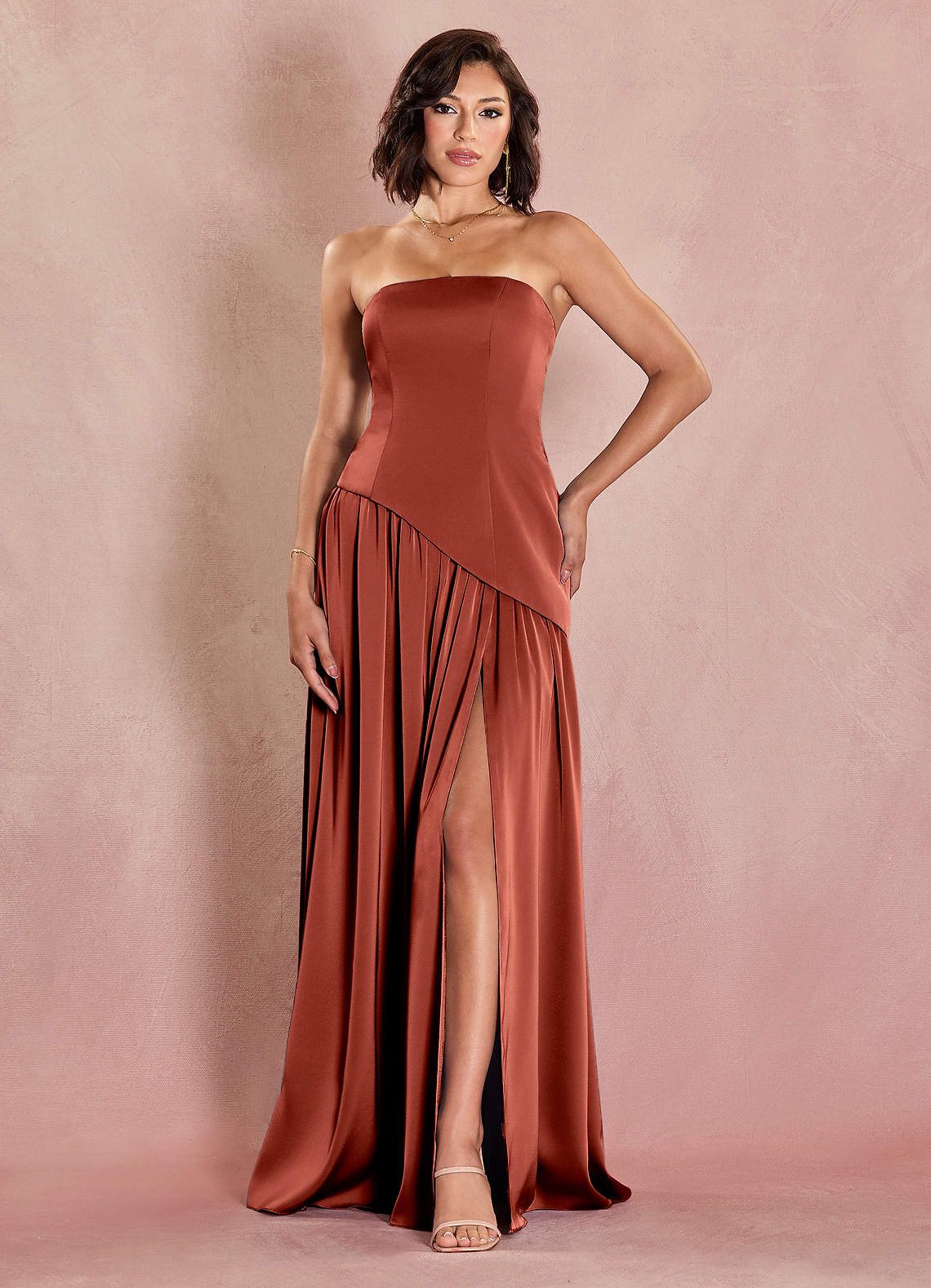 Kendra Burnt Umber Maxi Dress Ready to Ship | Azazie