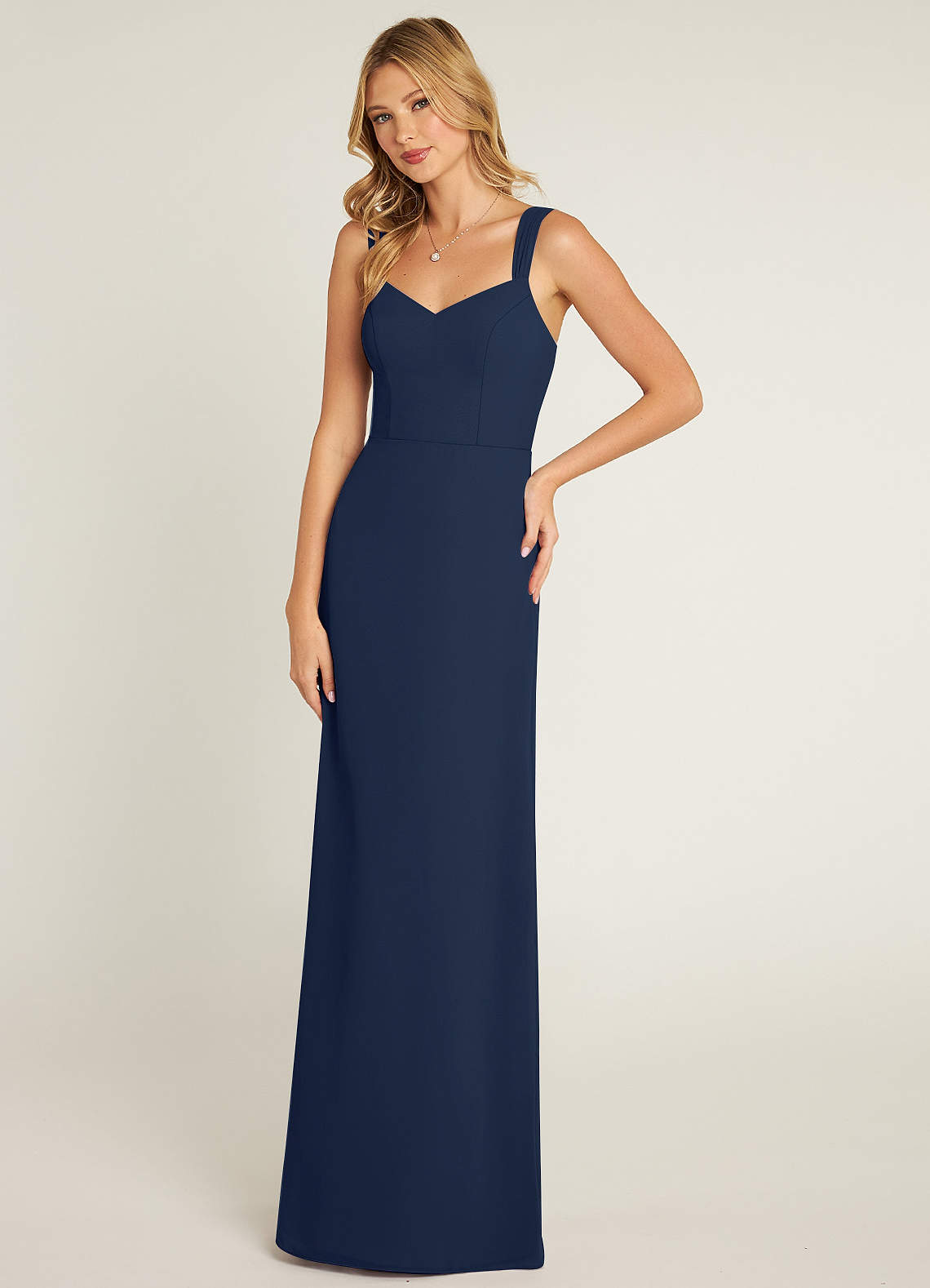 Dark Navy Azazie Denice Bridesmaid Dresses | Azazie