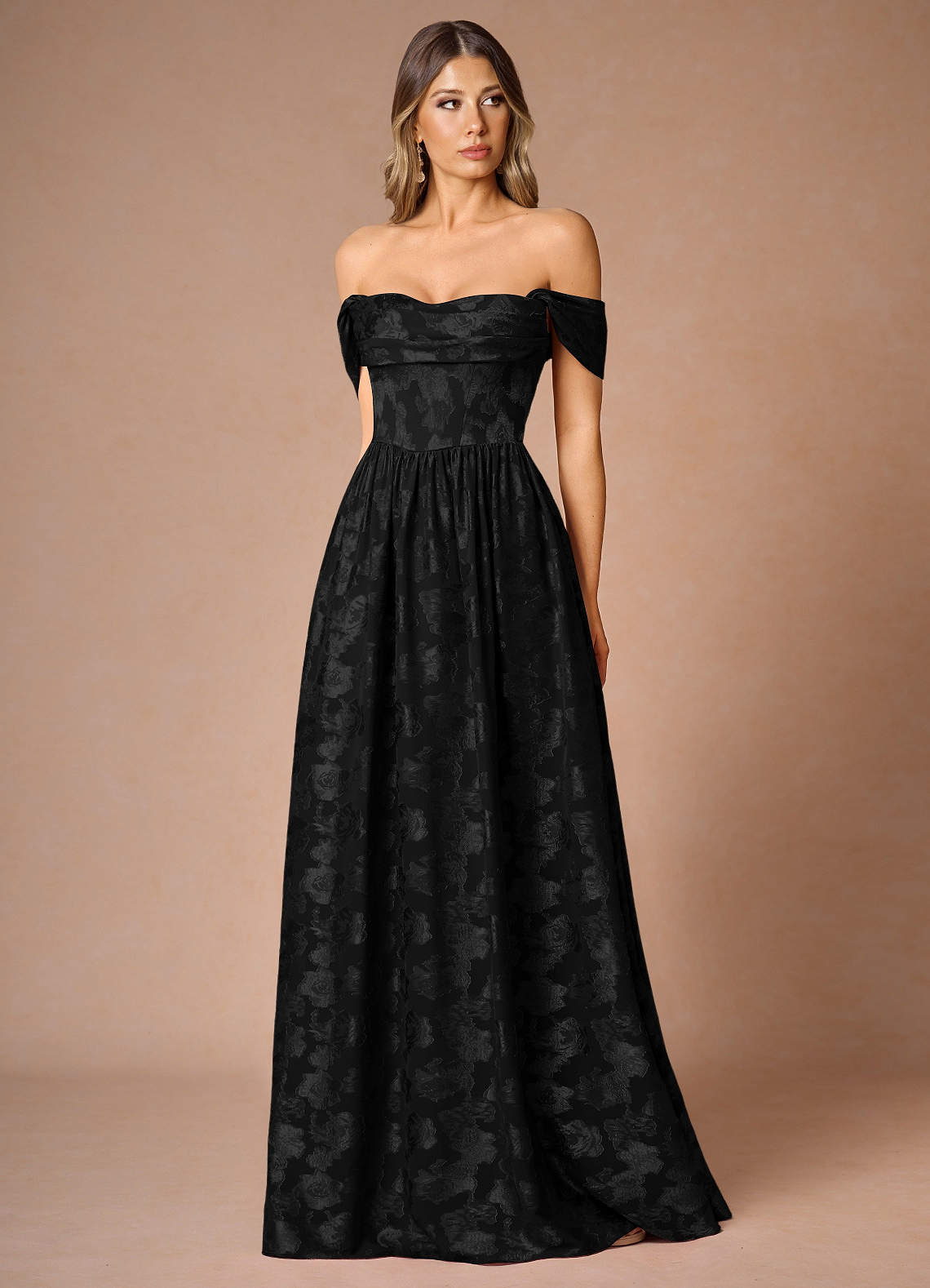 Hazel Black Pleated Maxi Dress image7