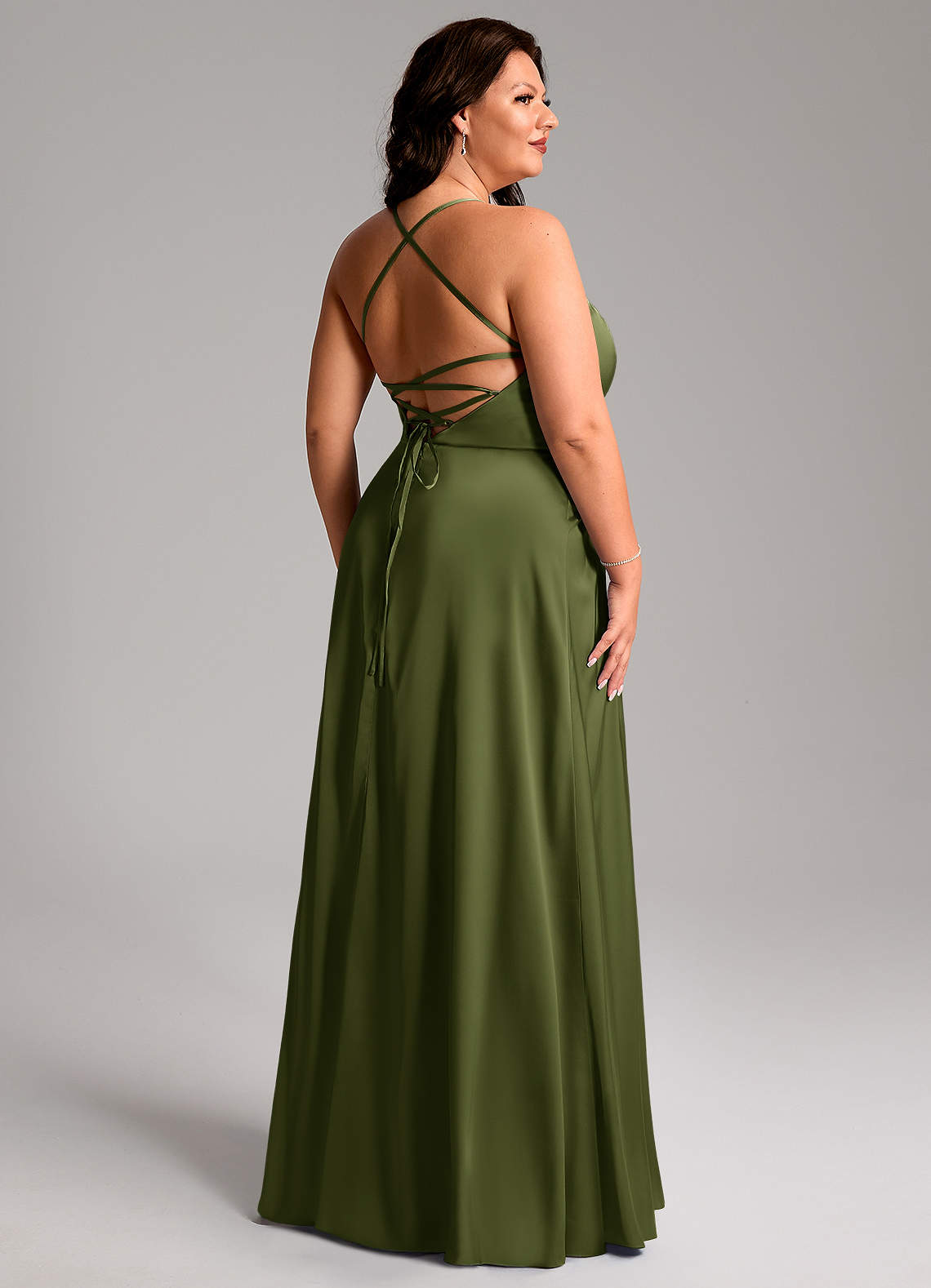 azazie mei stretch satin dress Azazie Mei