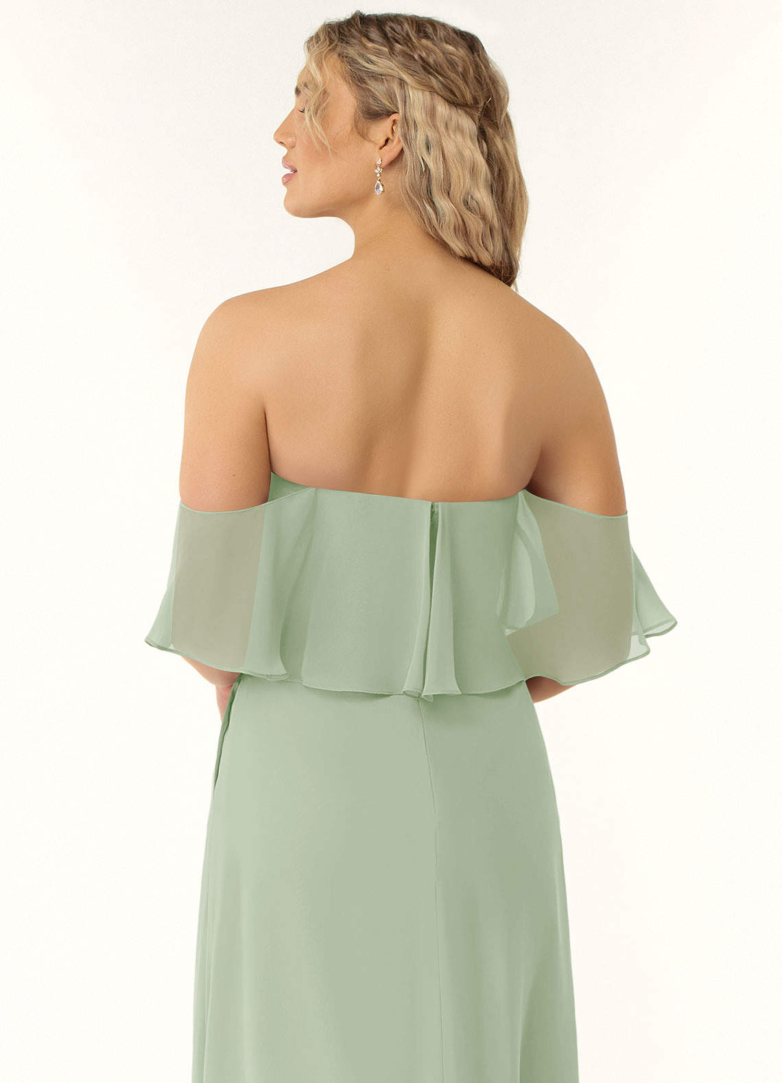Staubiger Salbeigrün Azazie Mabel Brautjungfernkleider | Azazie