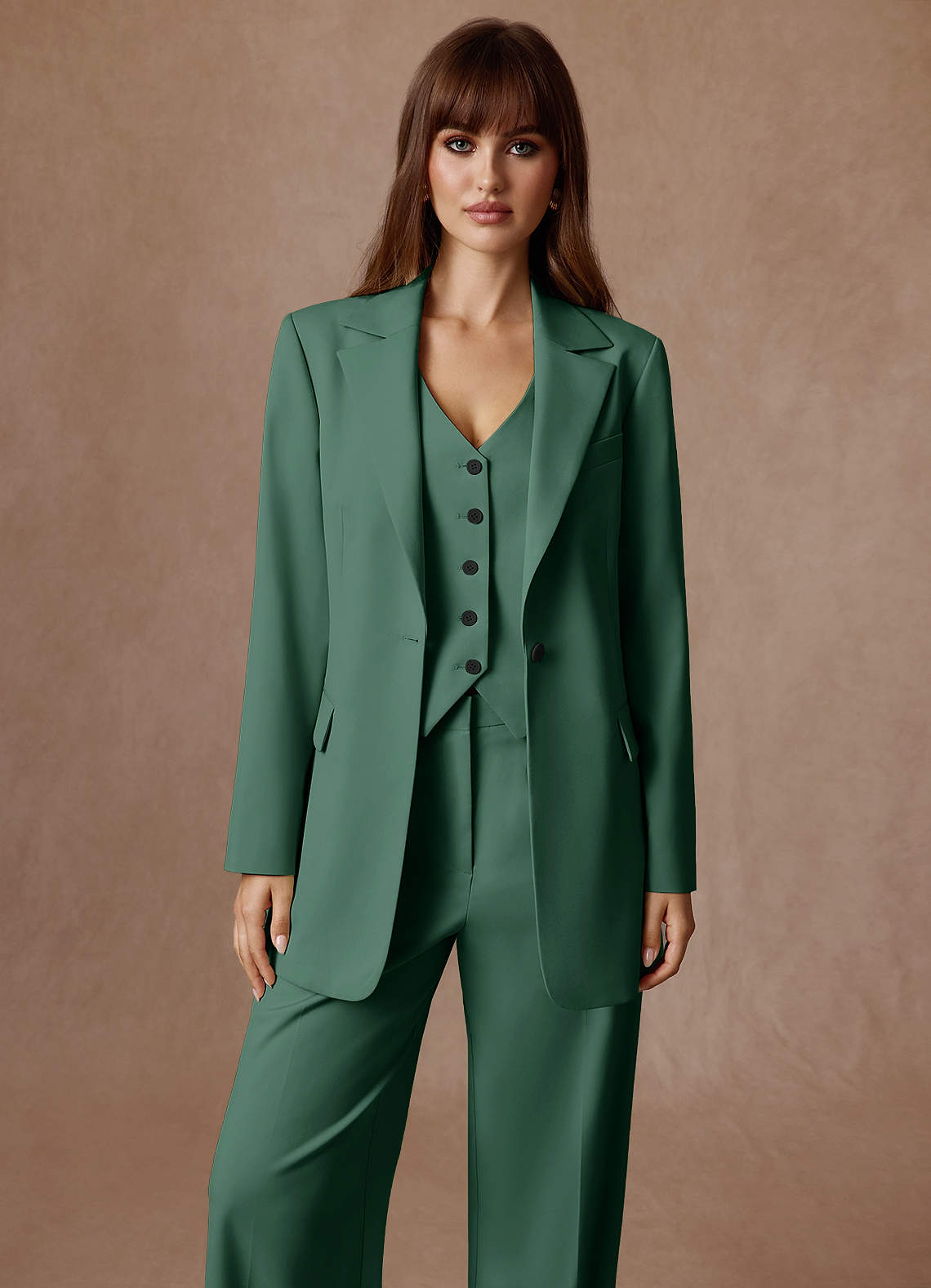 Rowan Eucalyptus Refined Weave Performance 3-Piece Suit | Azazie