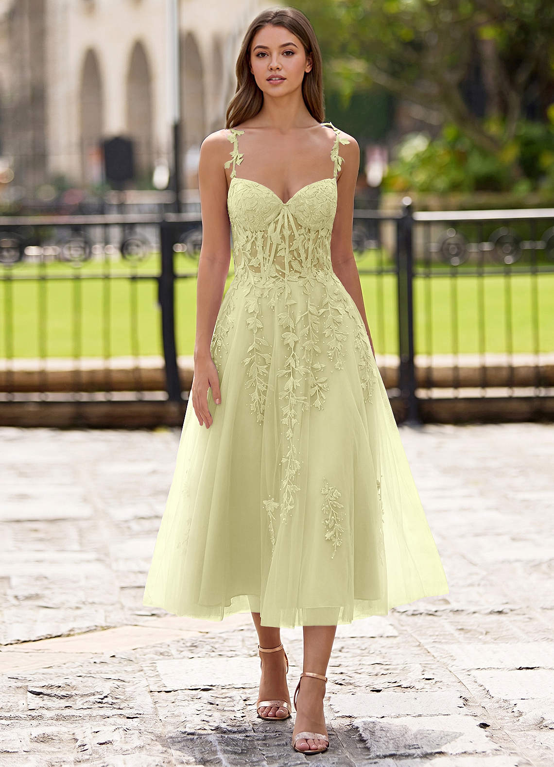 yellow formal midi dress Musa Maxi Dress main image 1