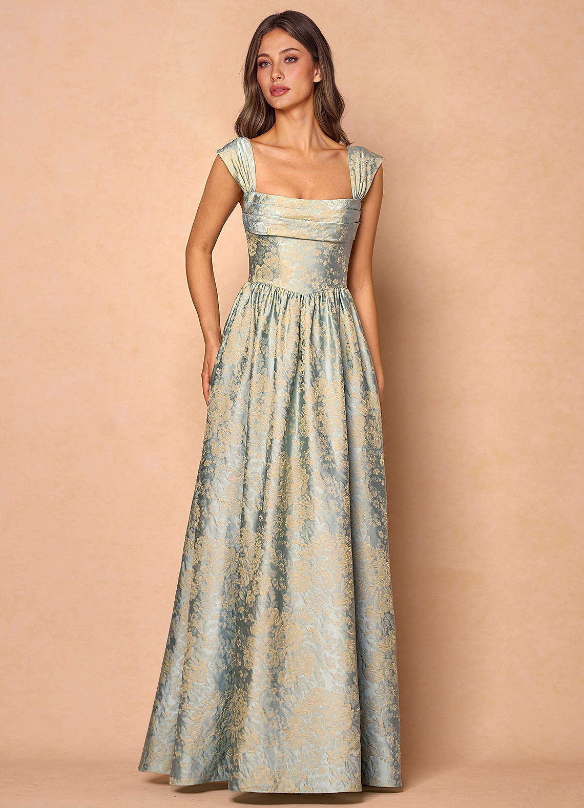 Runa Vintage Blue Maxi Dress