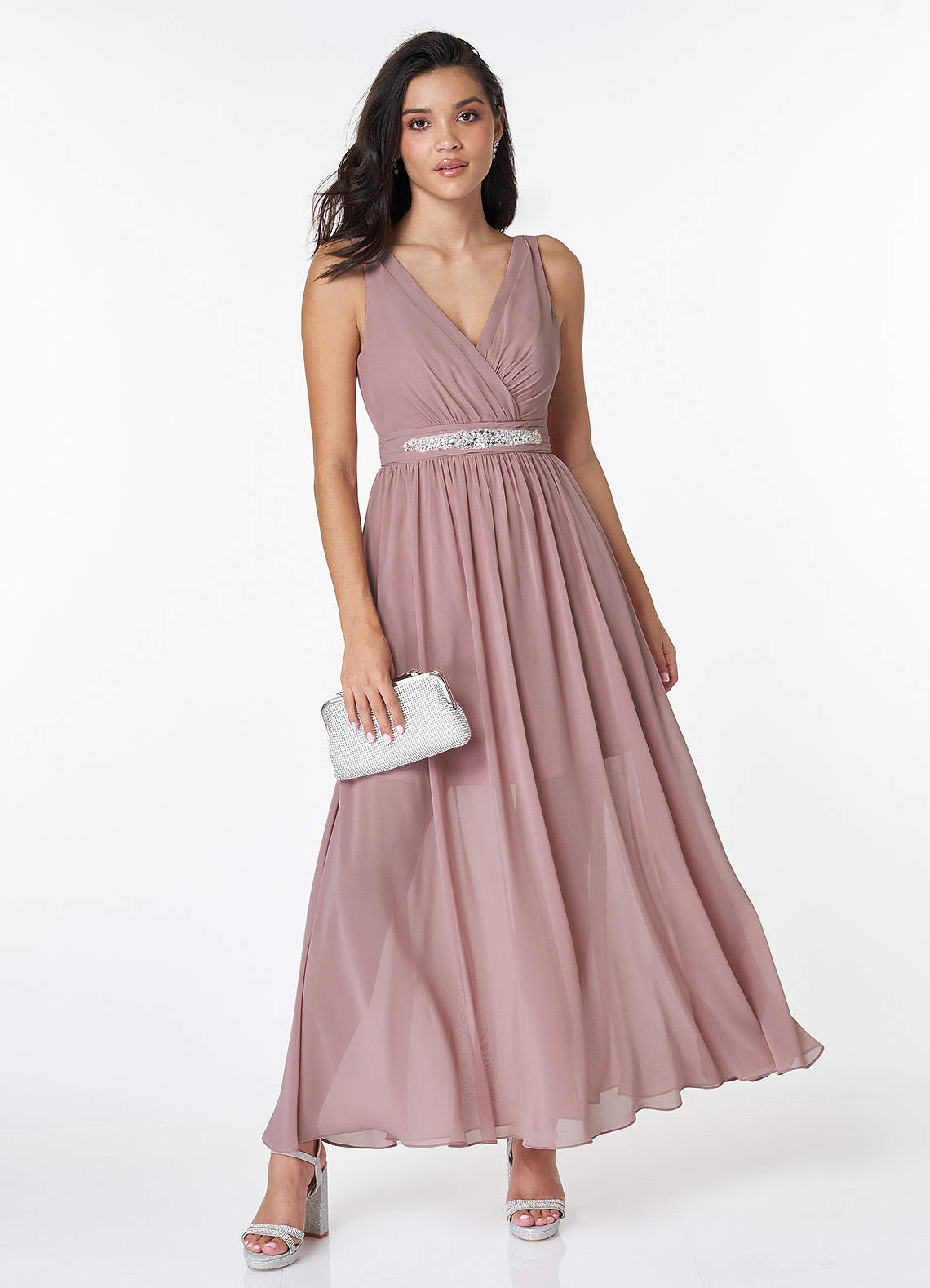 Amelia Rouge Pink Sleeveless Maxi Dress image1