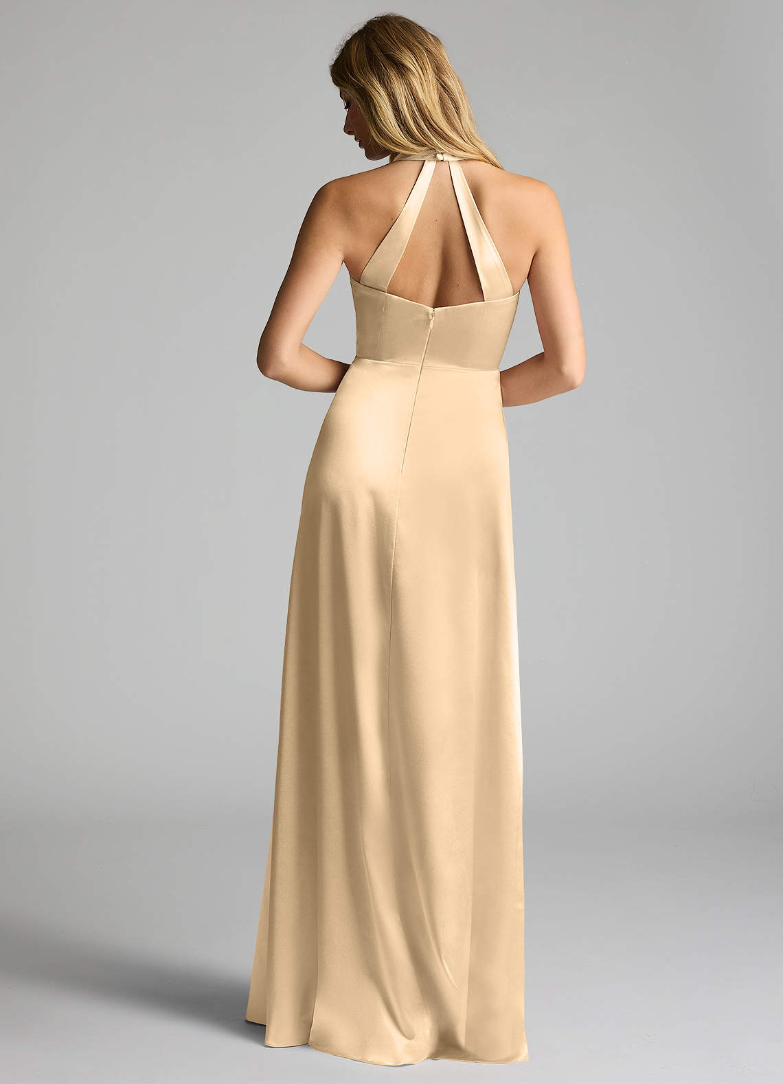 Gold Azazie Janessa Bridesmaid Dresses | Azazie