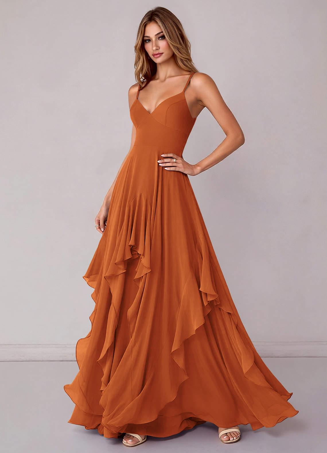 cicina bridesmaid dresses Azazie Zaina Cinnamon Chiffon Sorella vita Size:36M bodycon dress black dress Black Back In Stock and removable ruched off