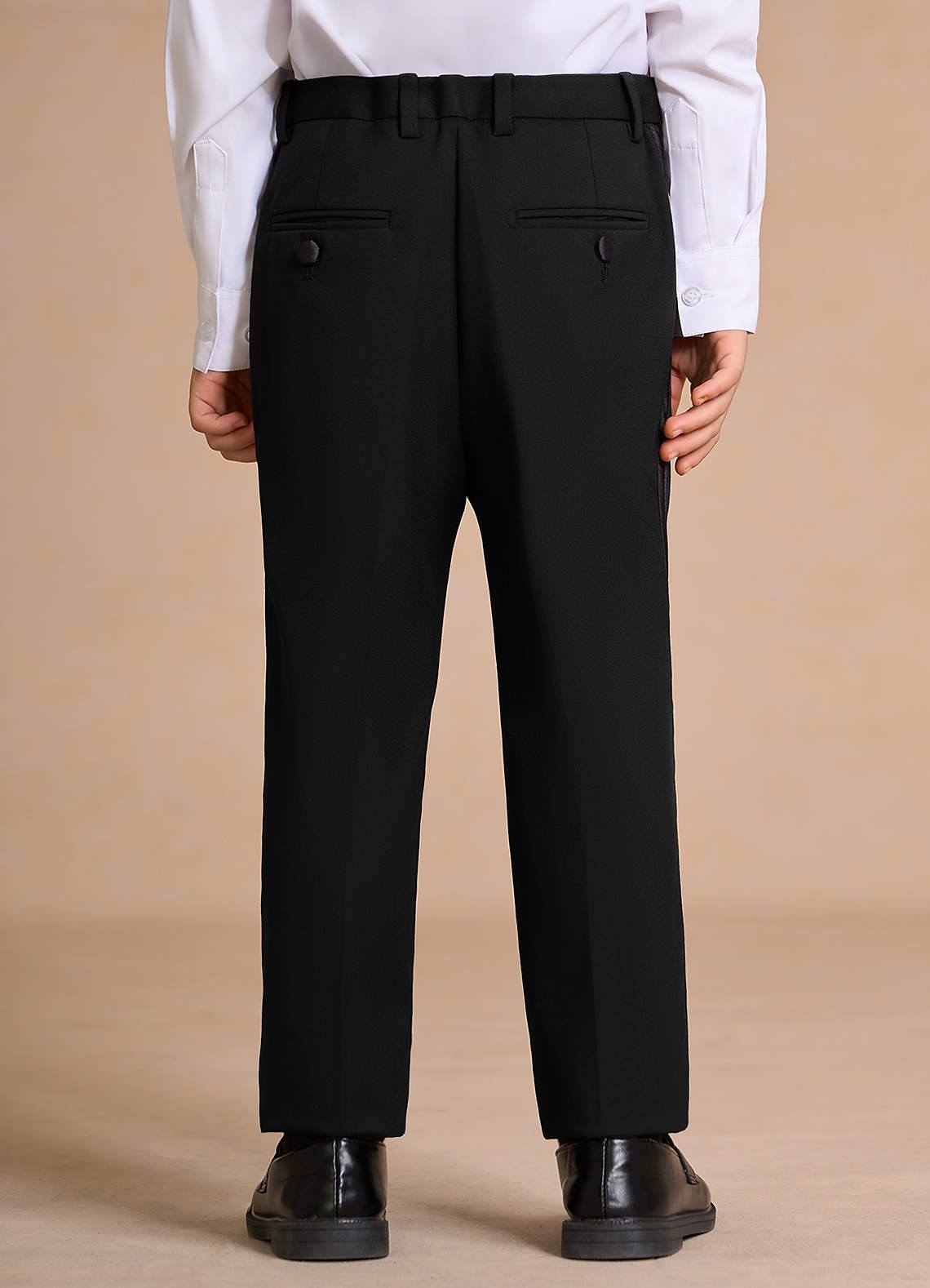 front Lucas Black Boys Shawl Lapel Tuxedos