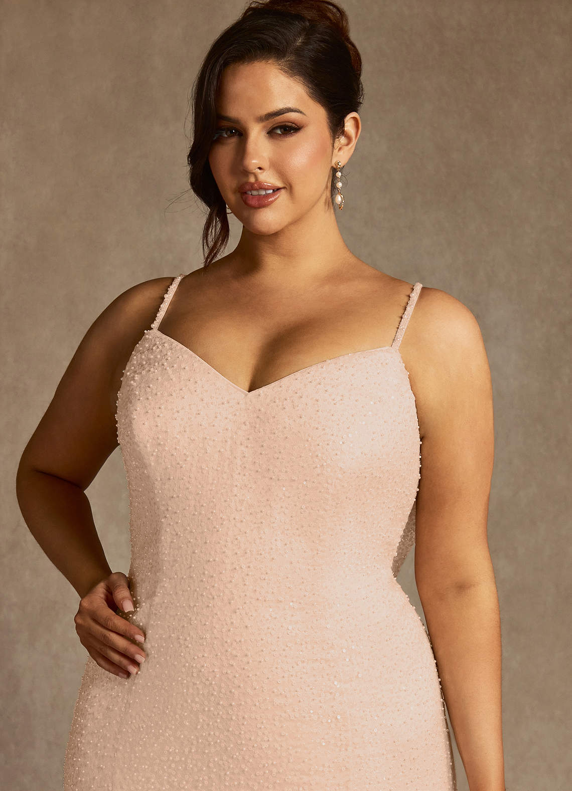 Azazie Eris Vestidos de noiva Vestir Diamante Branco Rosa Inglesa de Miçangas de sereia image8
