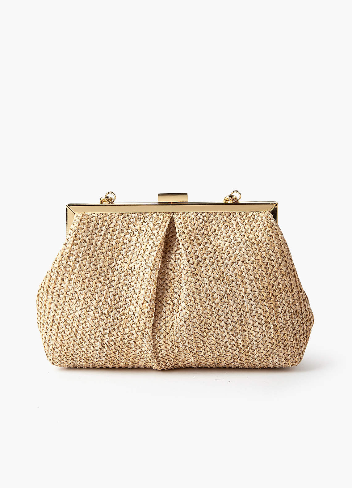 front Straw Woven Handbag