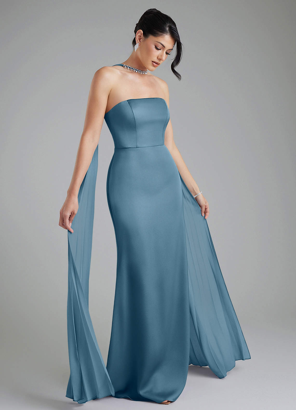 bermuda blue bridesmaid dresses Azazie Rue