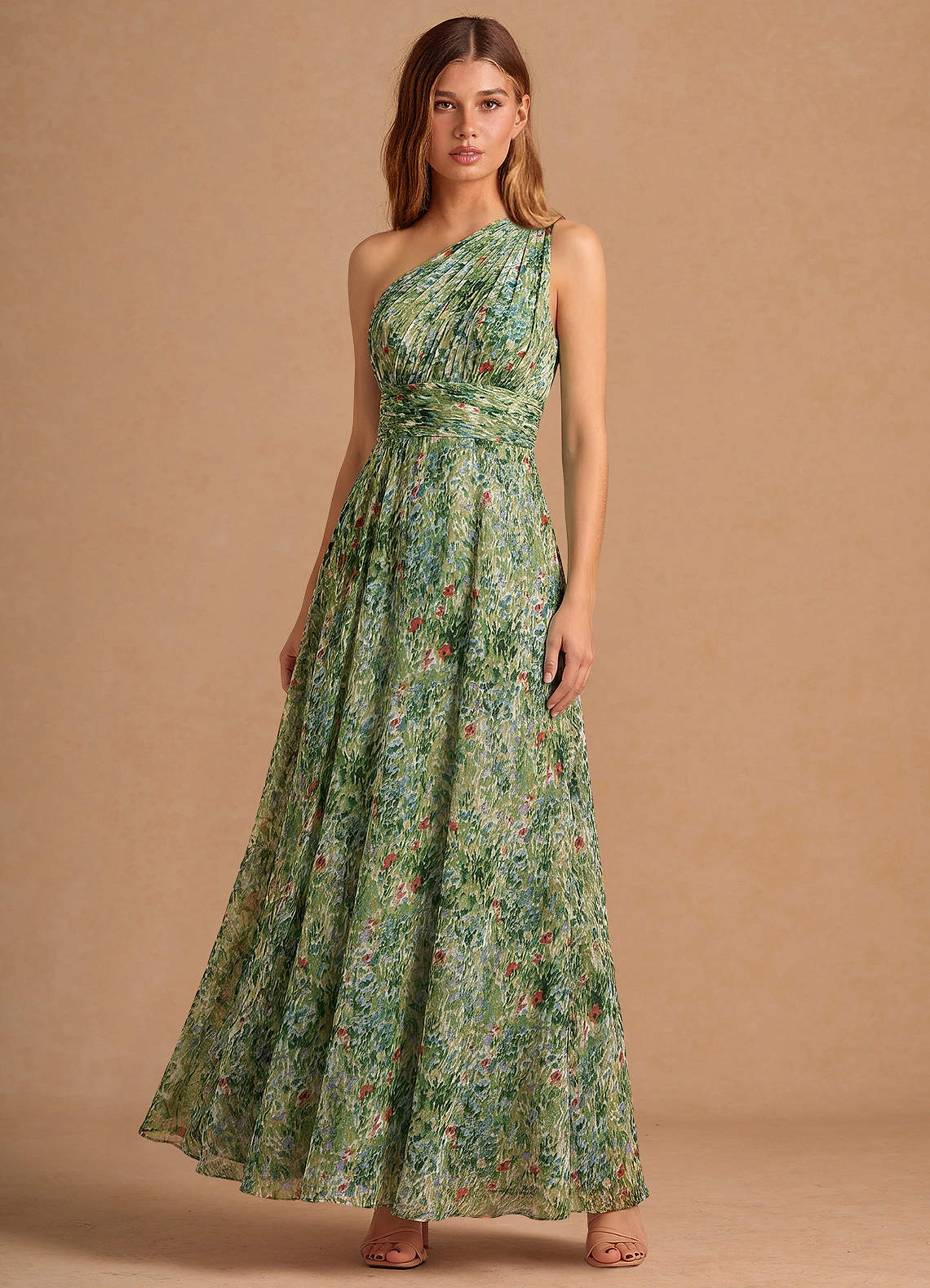 Noelle Green Floral Maxi Dress image3