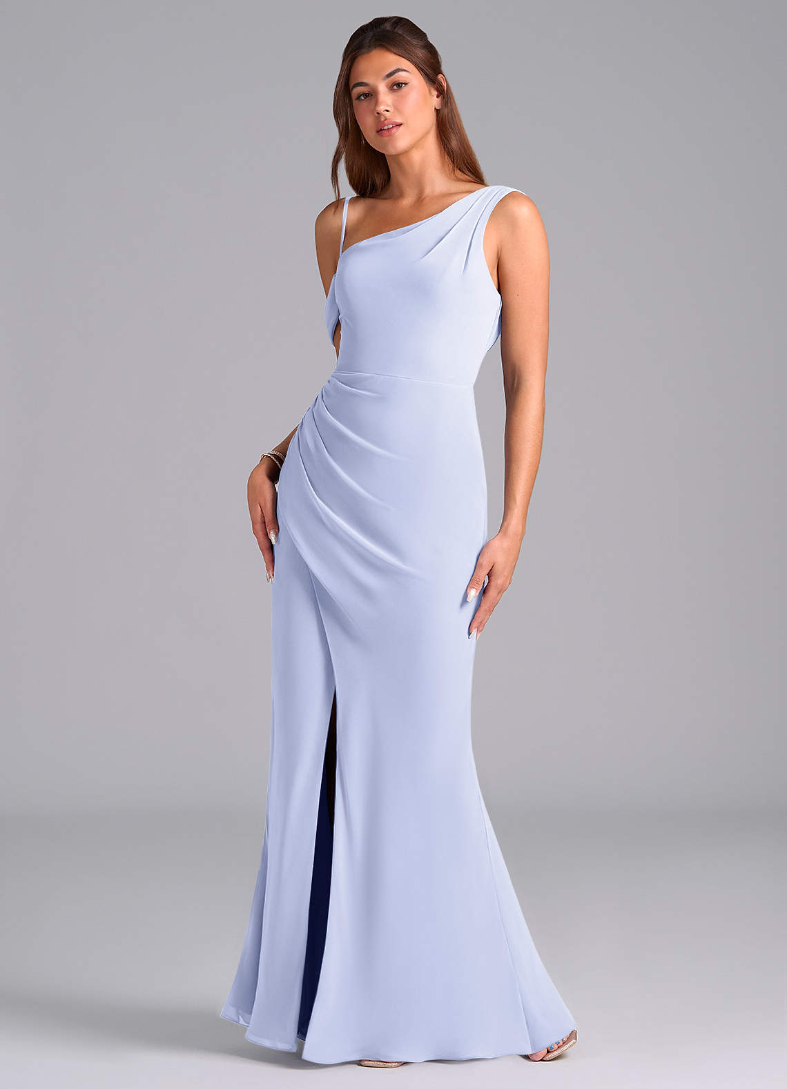 lavender and grey bridesmaid dresses Formal Grayish-Purple Bridesmaid Dresses